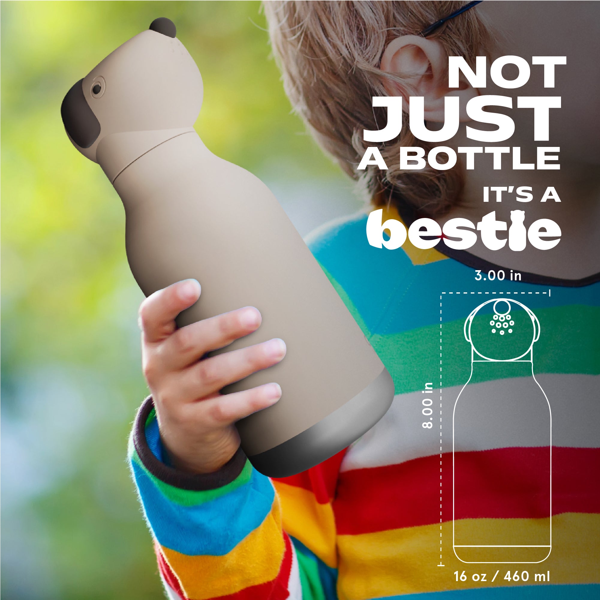 Personalized Bestie Insulated Bottle Dog