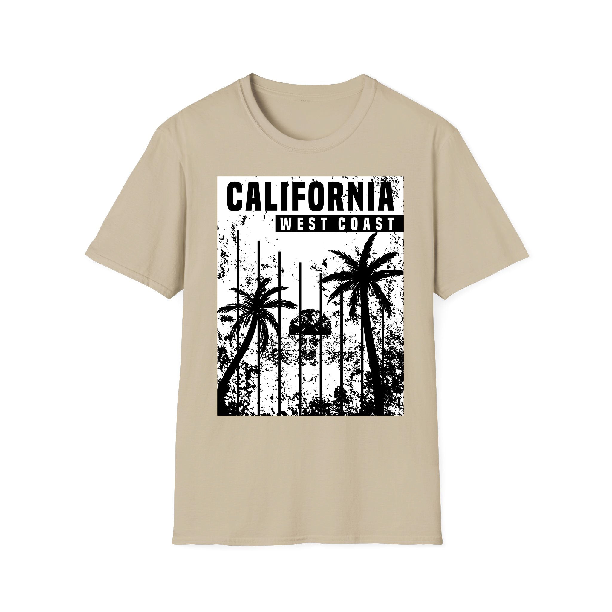 T-shirt unisexe d'été Côte Ouest de la Californie