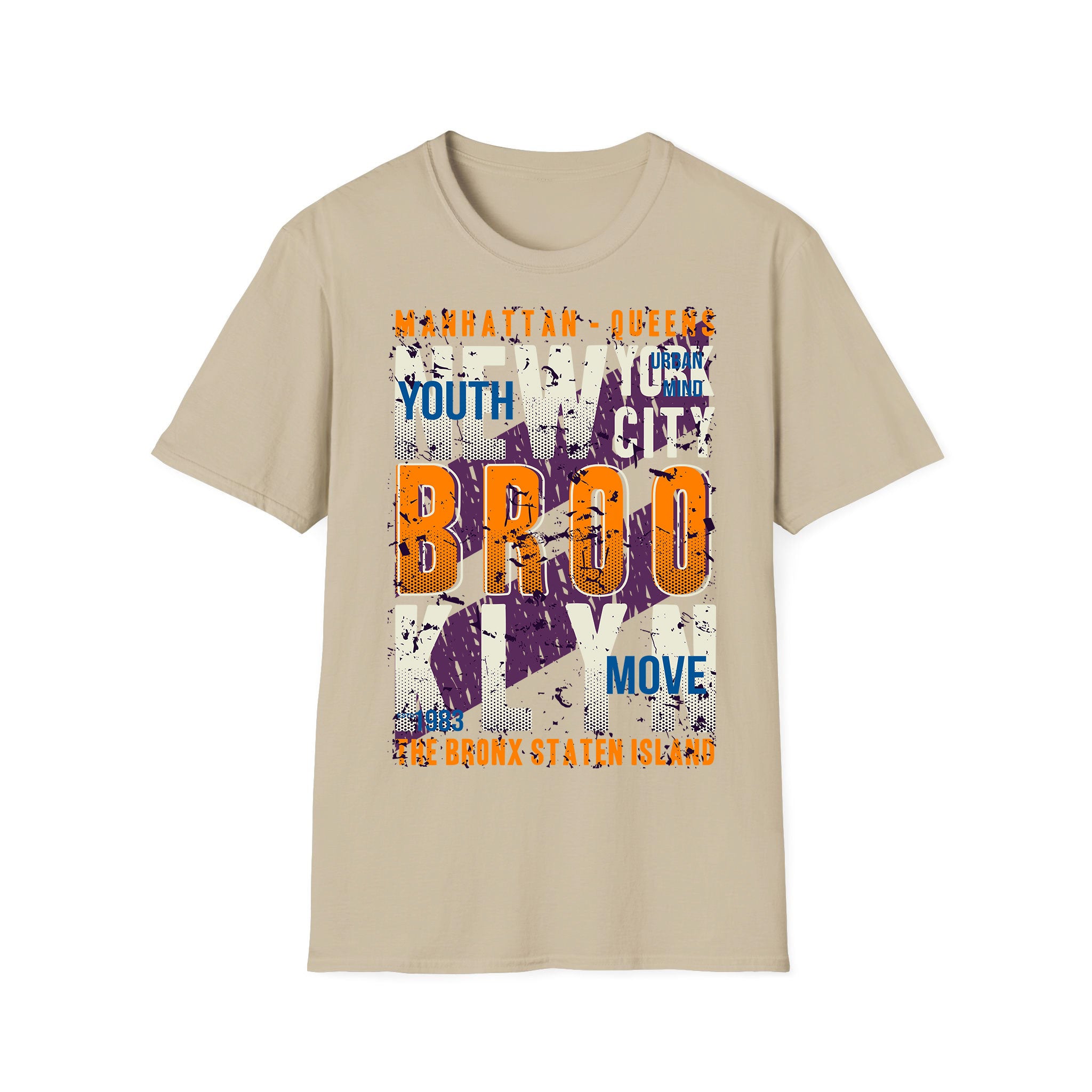 T-shirt unisexe New York Mahrattan Queens