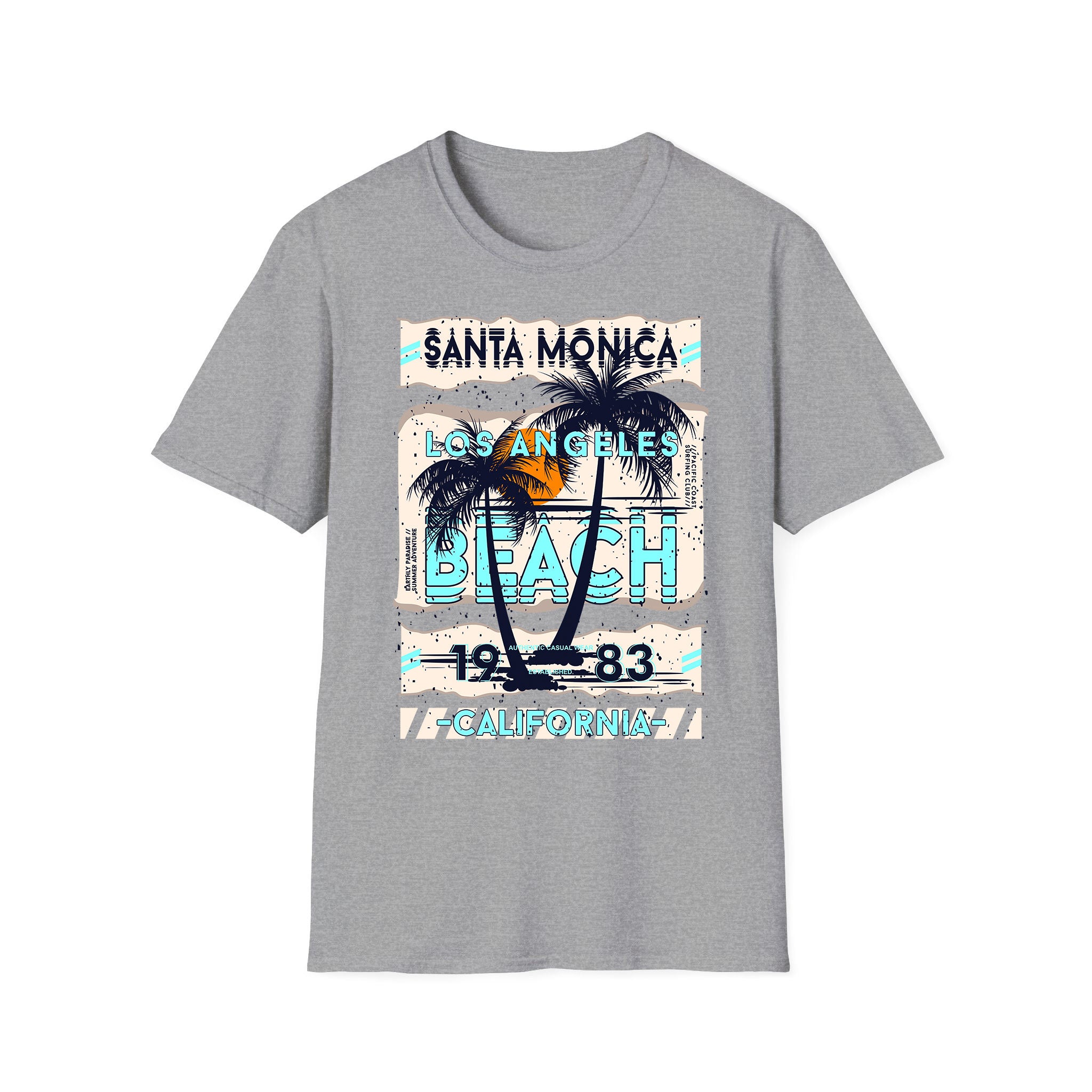Summer unisex T-shirt Santa Monica LA Beach