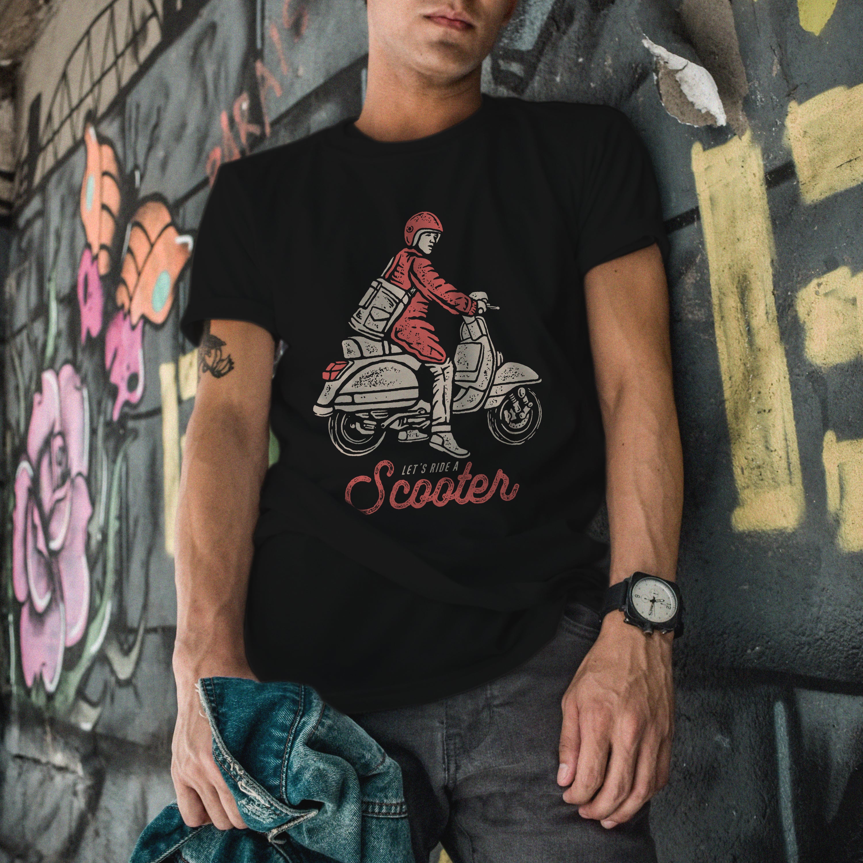 T-shirt Moto Scooter