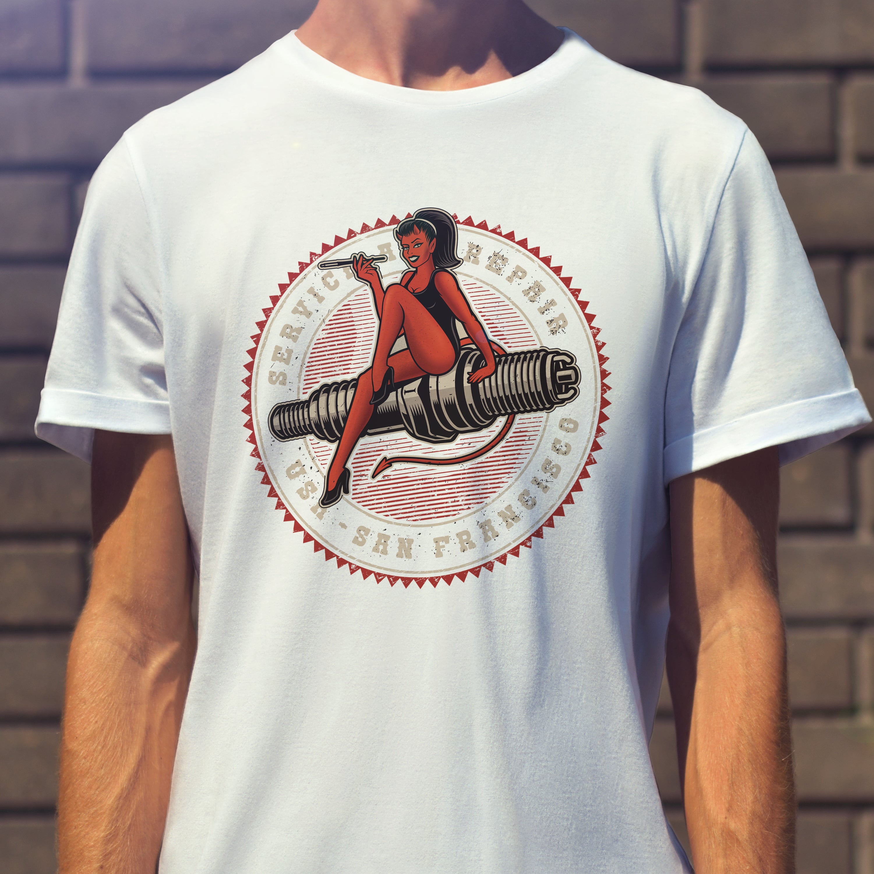 Service et réparation de t-shirts de moto
