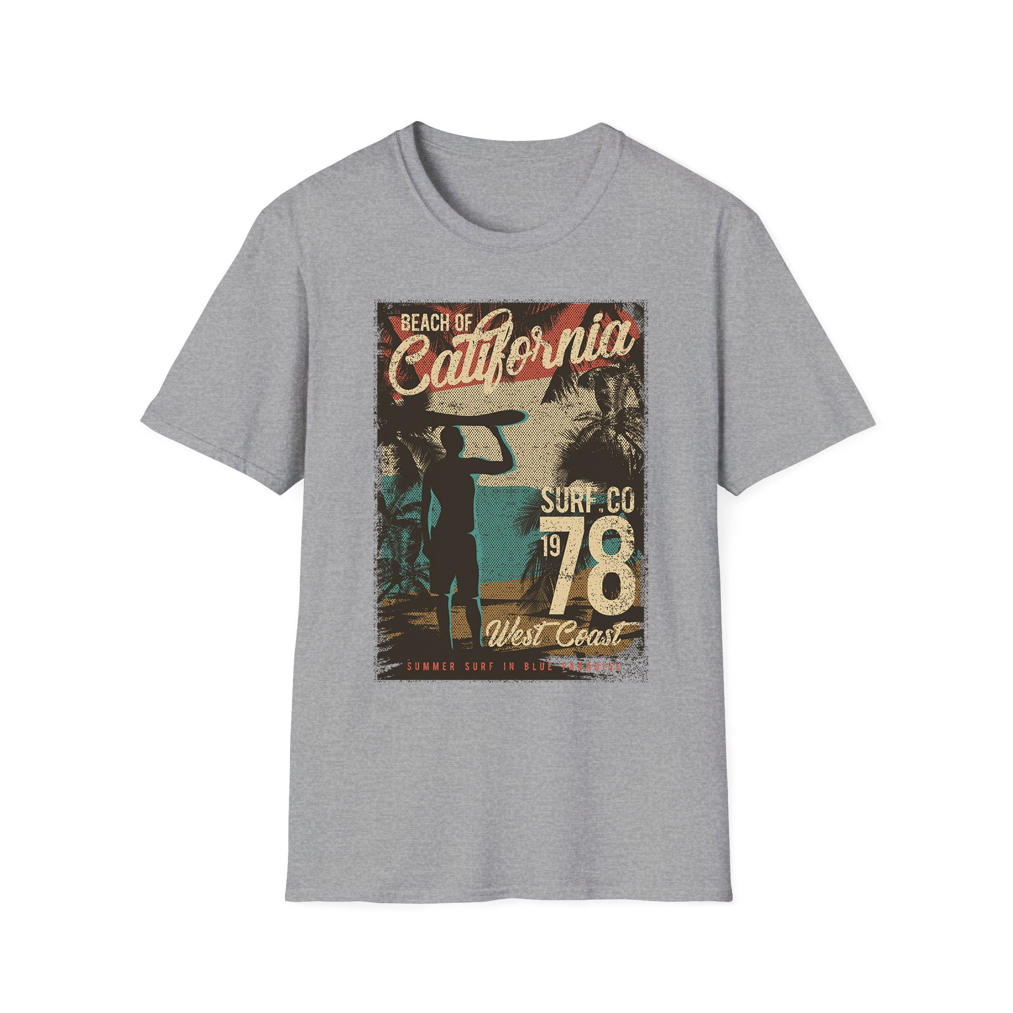 T-shirt unisexe d'été Beach Of California