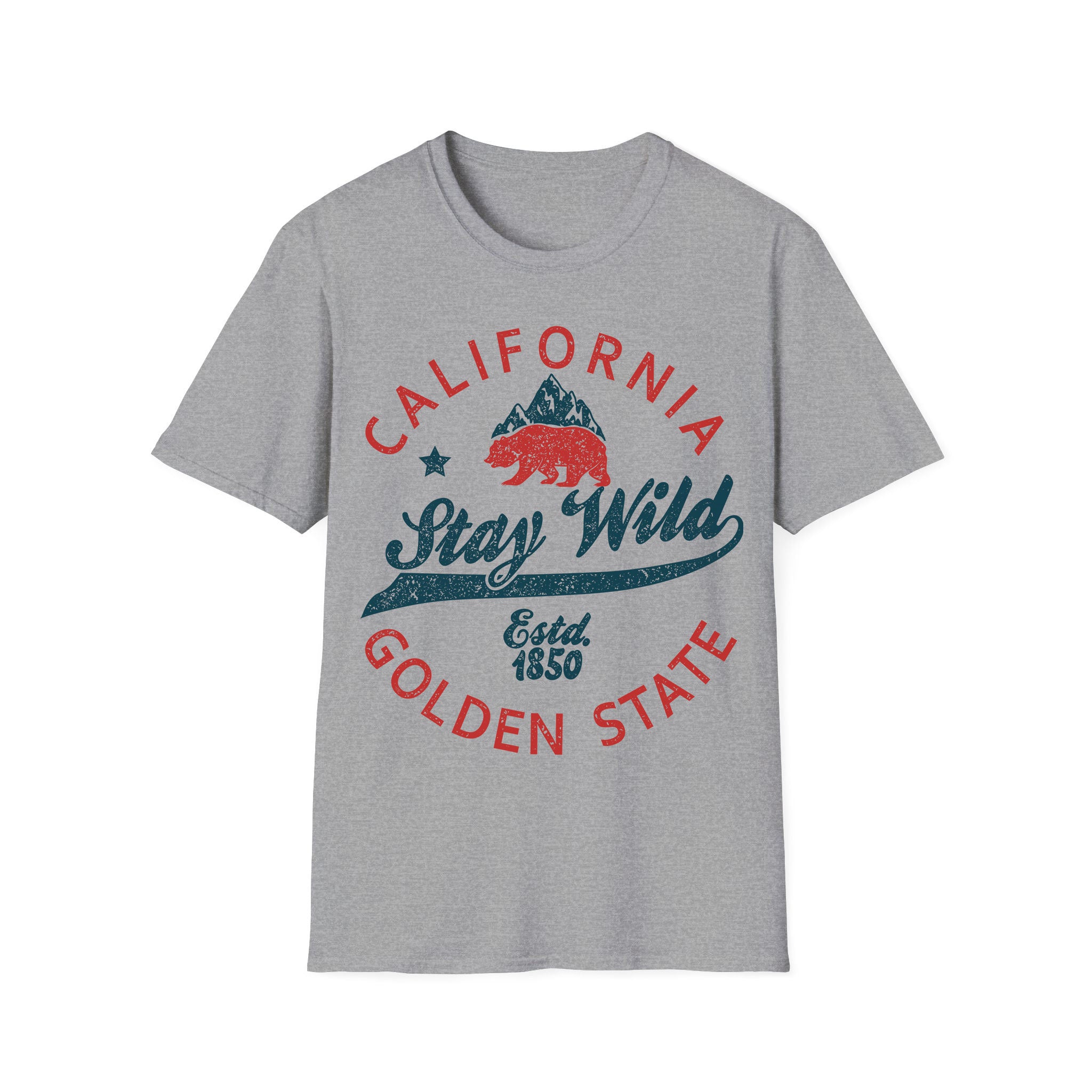 California Unisex Tshirt Cali Stay Wild