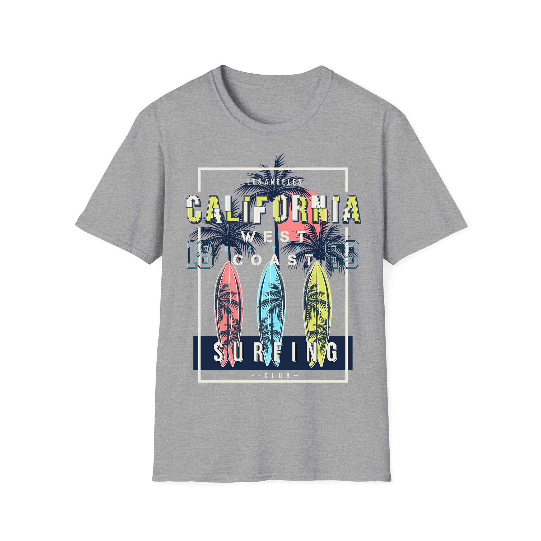 Surf T-shirt unisexe Californie 1889