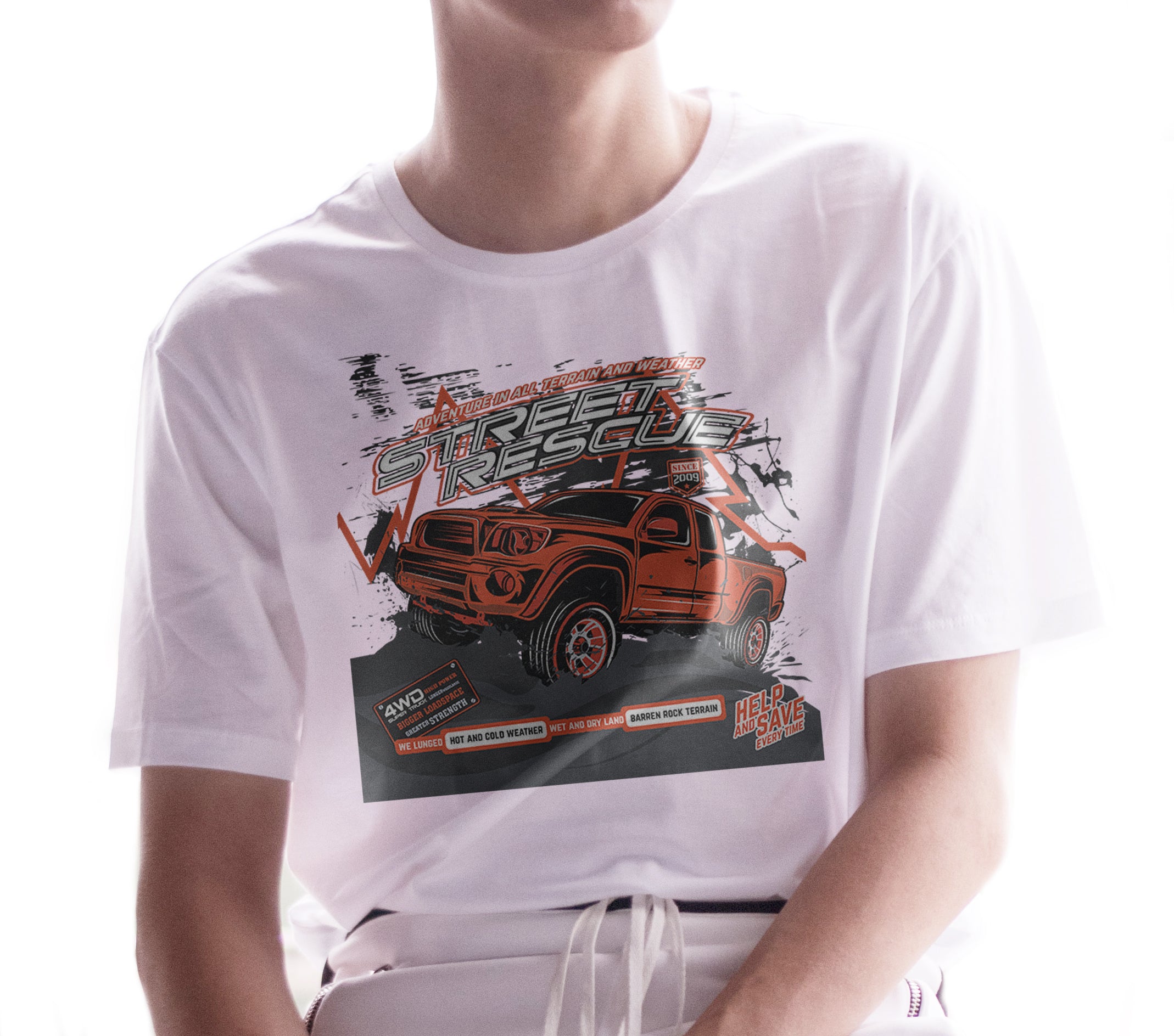 T-shirt voitures de course Street Rescue