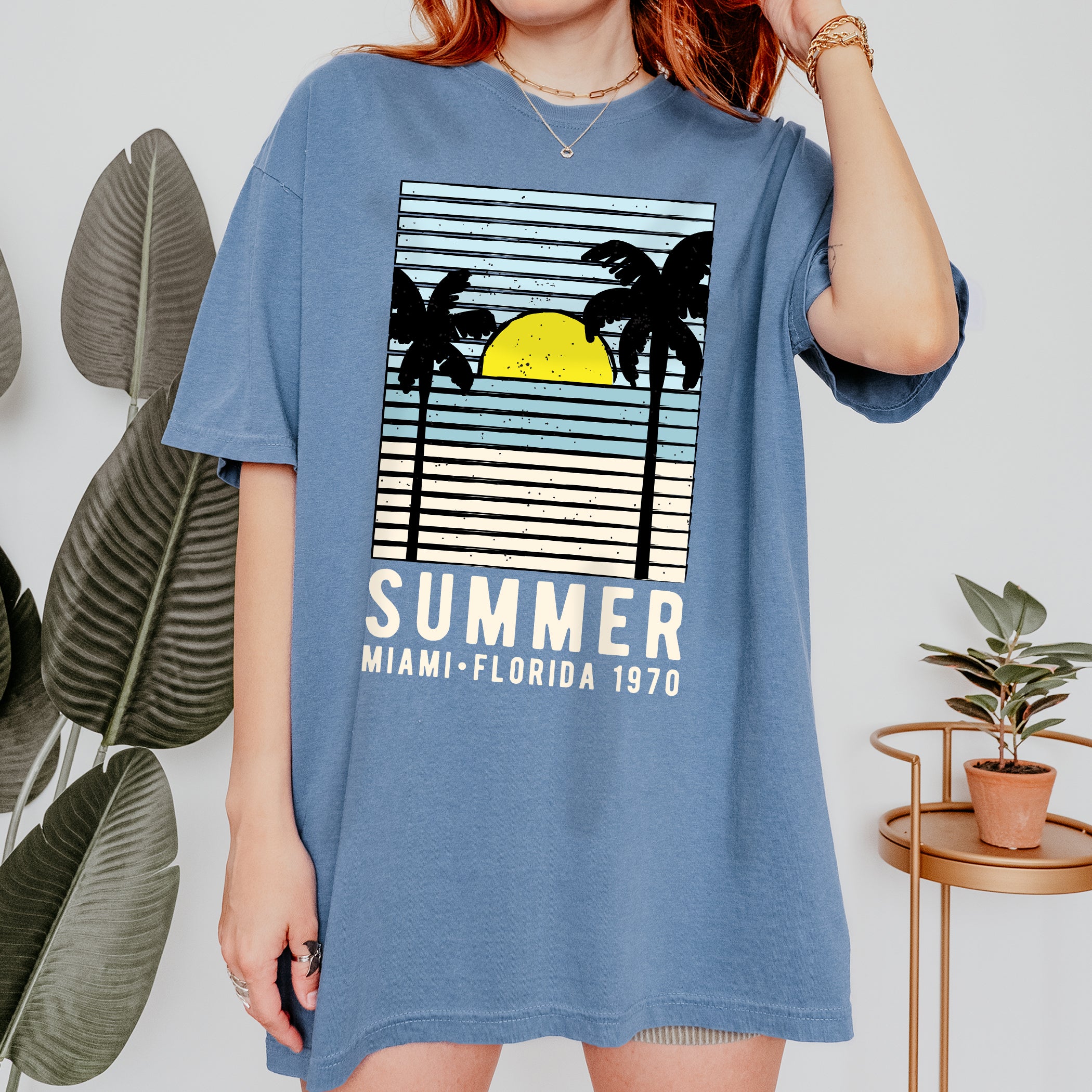 T-shirt unisexe d'été Summer Miami