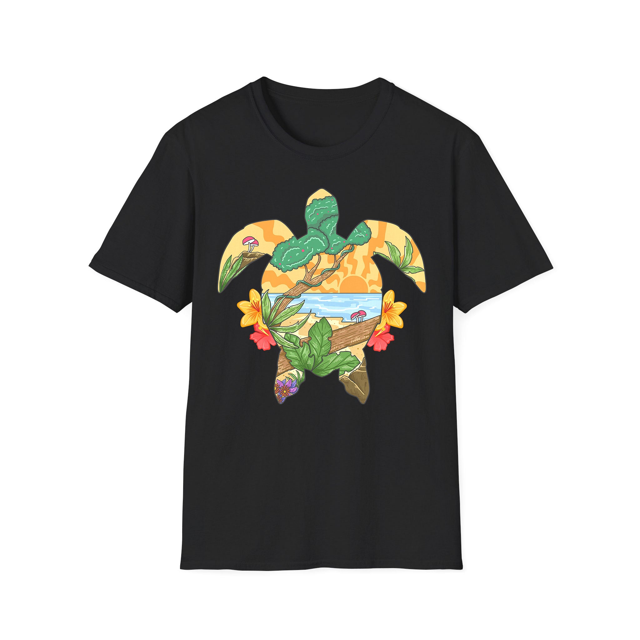 T-shirt unisexe d'été Summer Turtle