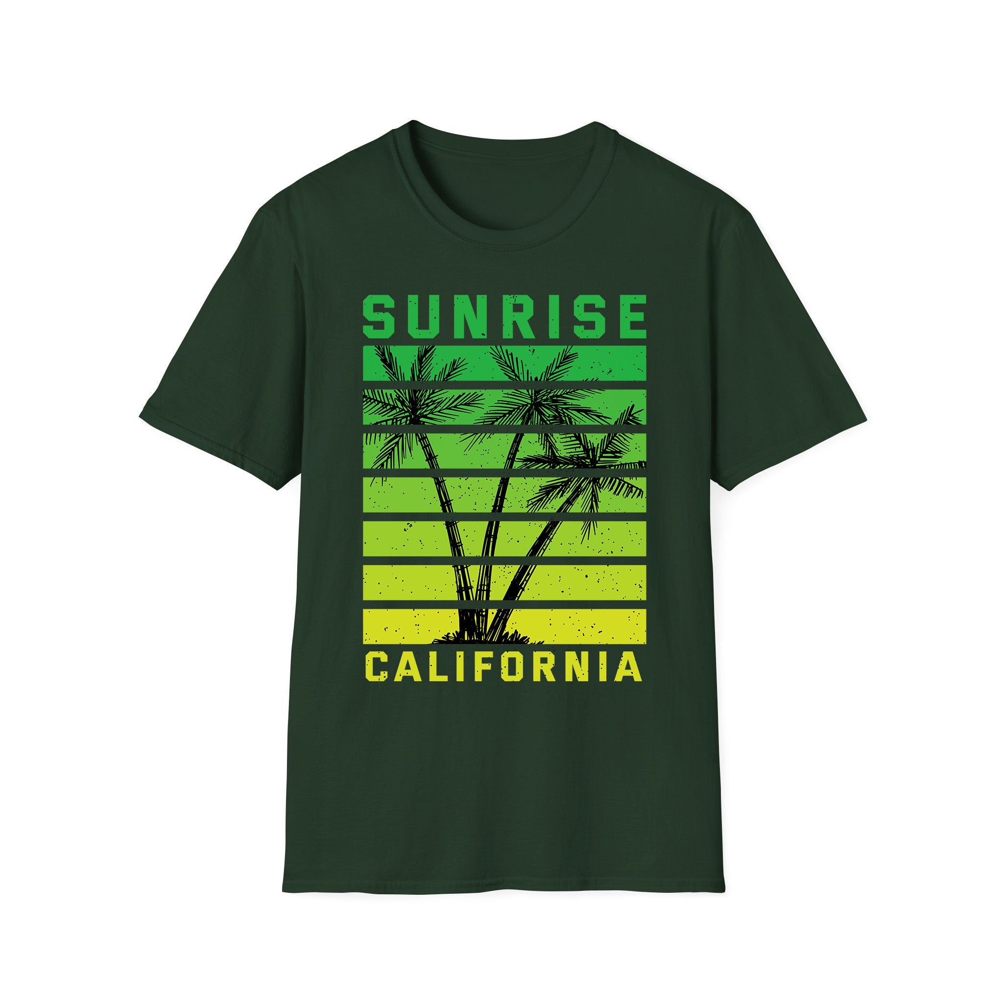 T-shirt unisexe d'été Sunrise California