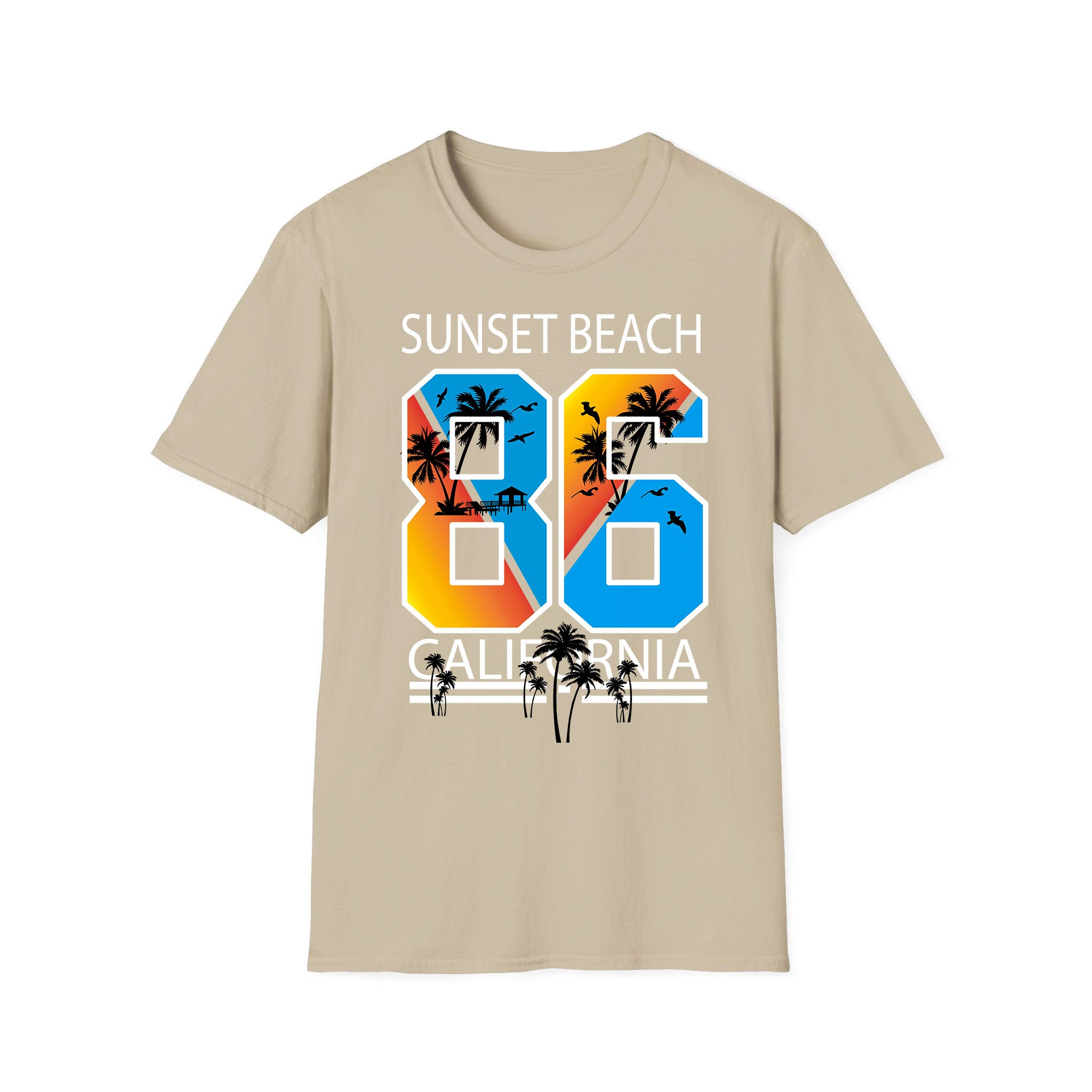 T-shirt unisexe d'été Sunset Beach