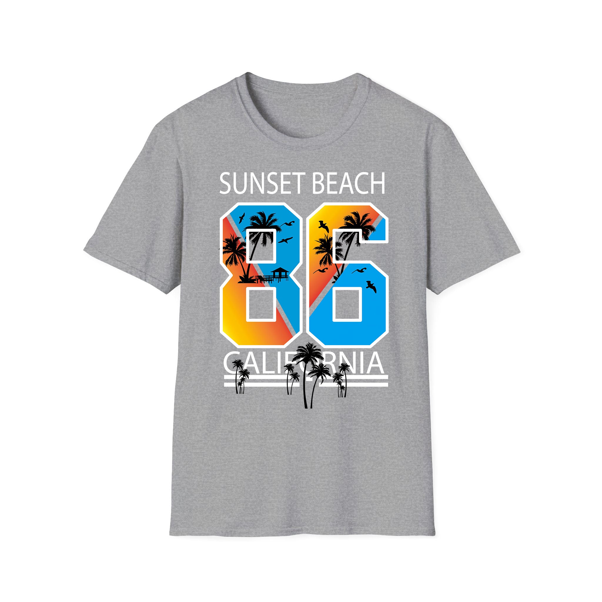 T-shirt unisexe d'été Sunset Beach
