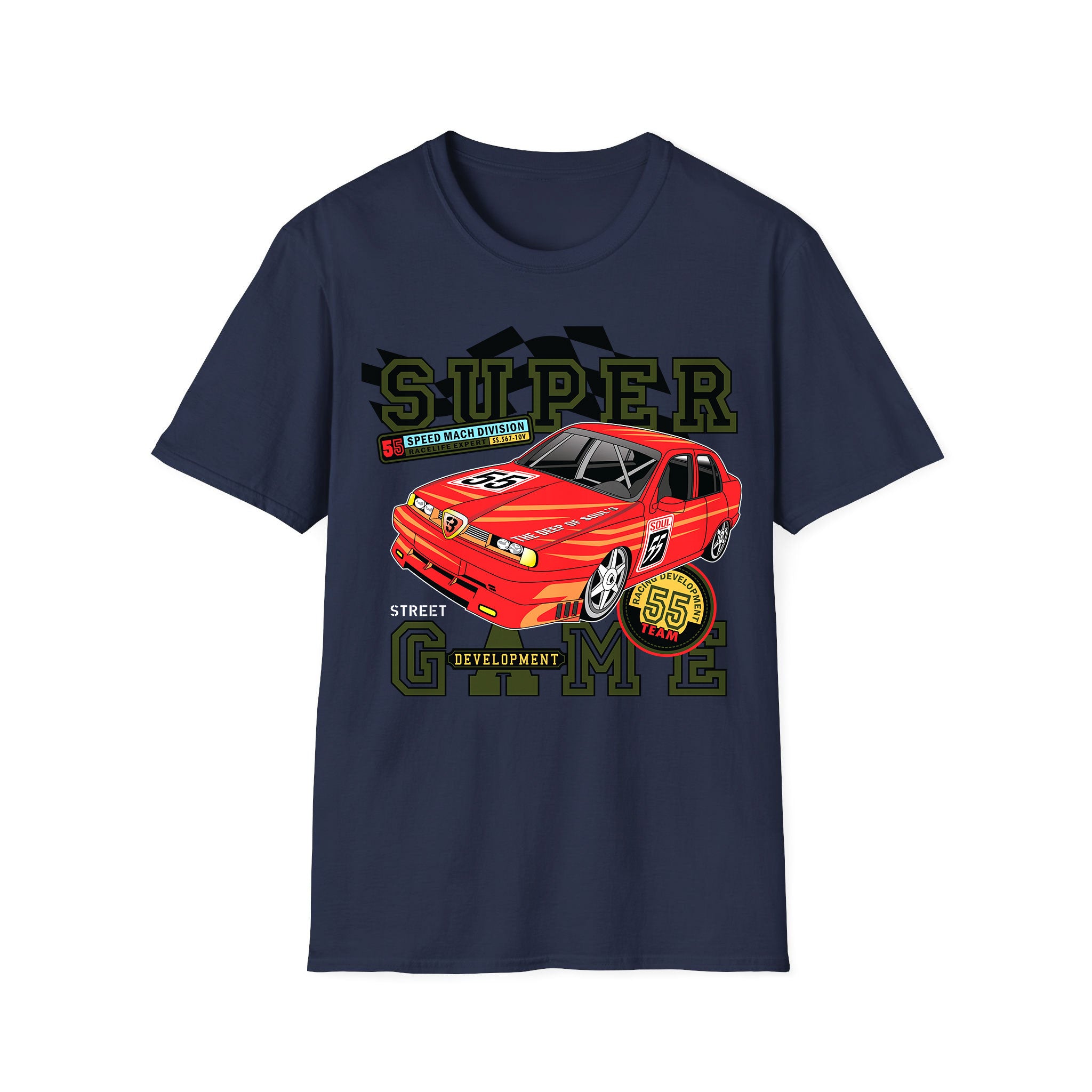 T-shirt voitures de course Super Game