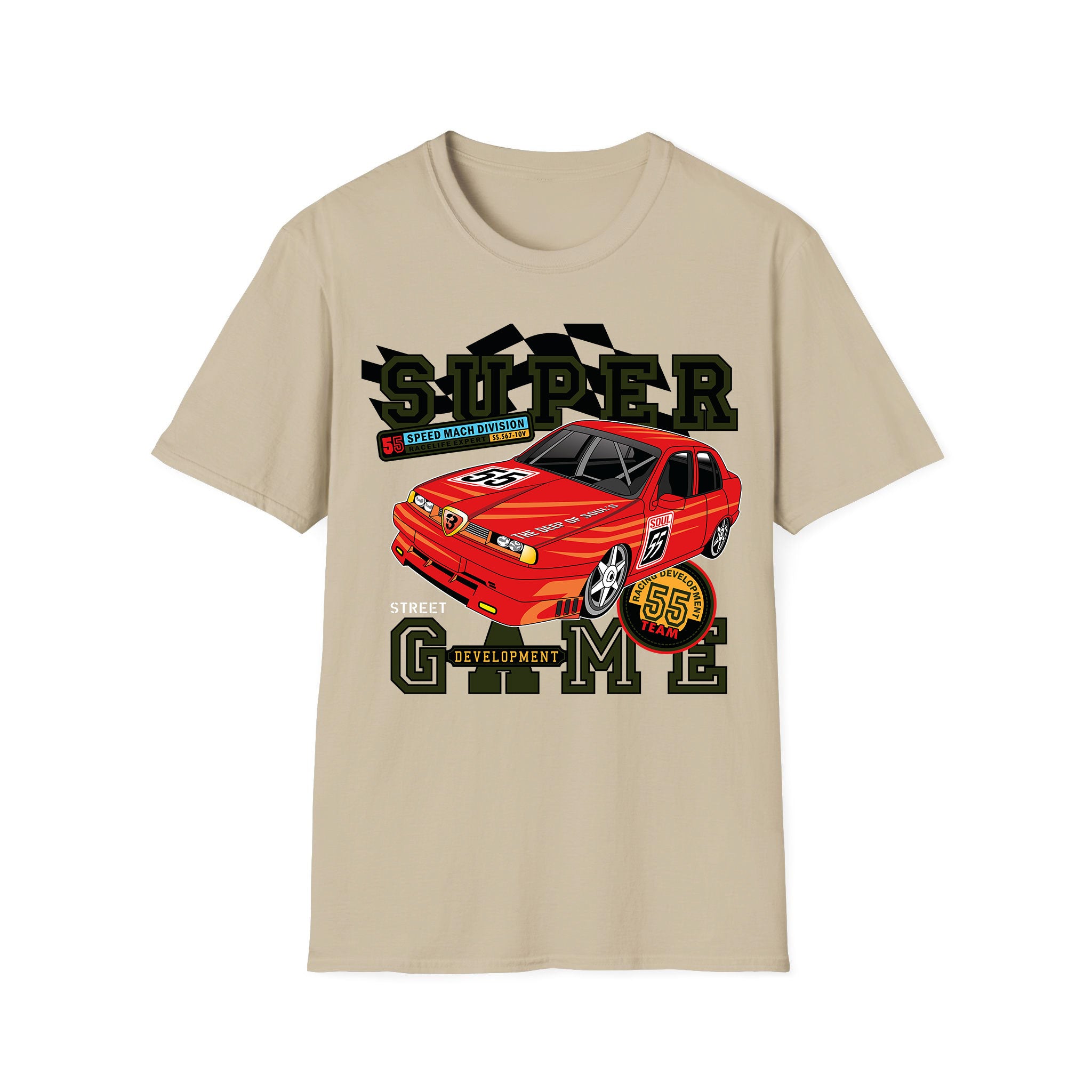 T-shirt voitures de course Super Game