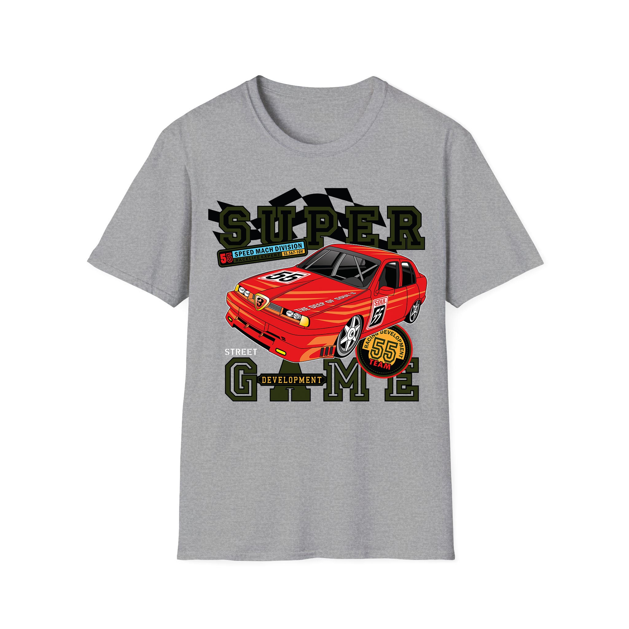 T-shirt voitures de course Super Game