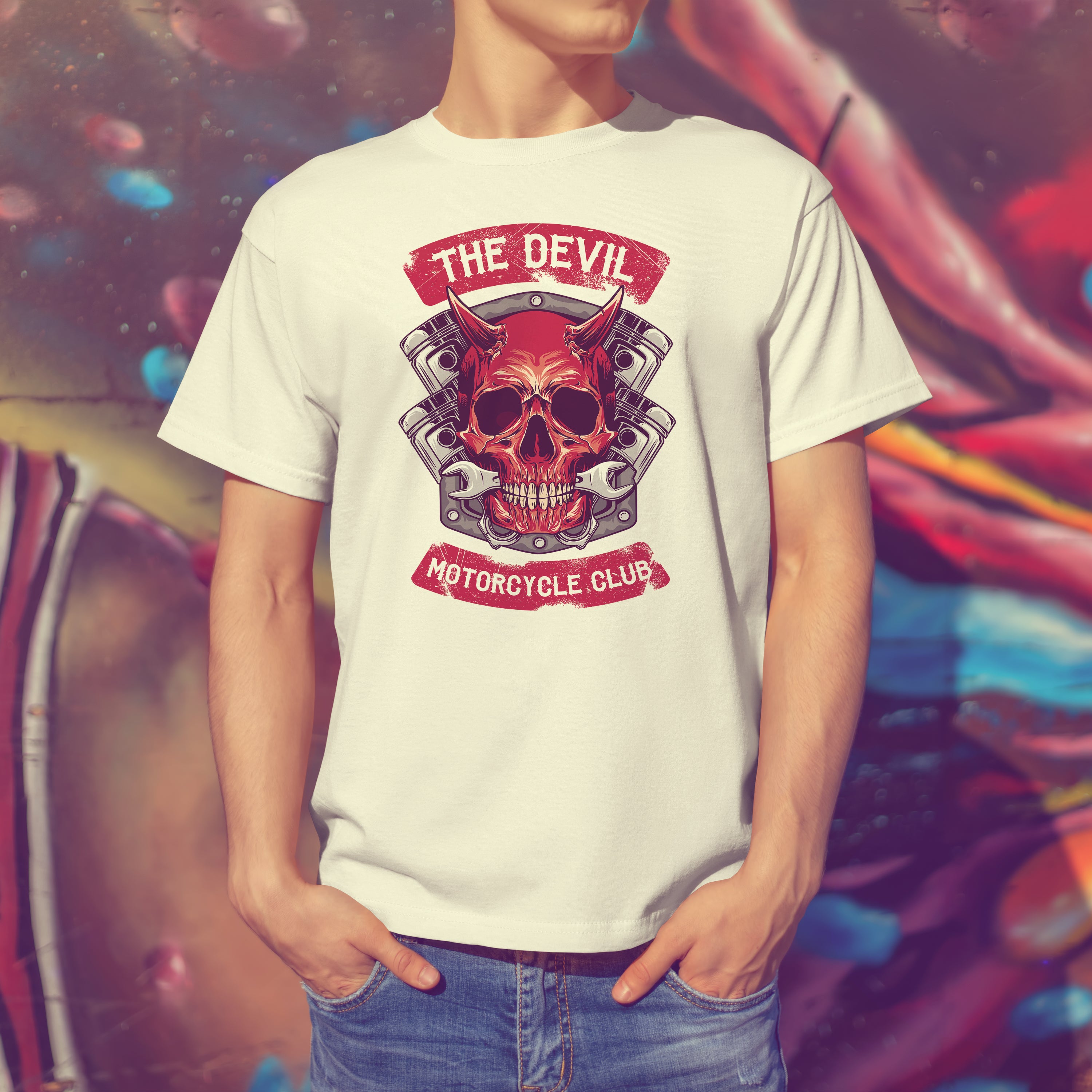 T-shirt moto Le Diable Moteur