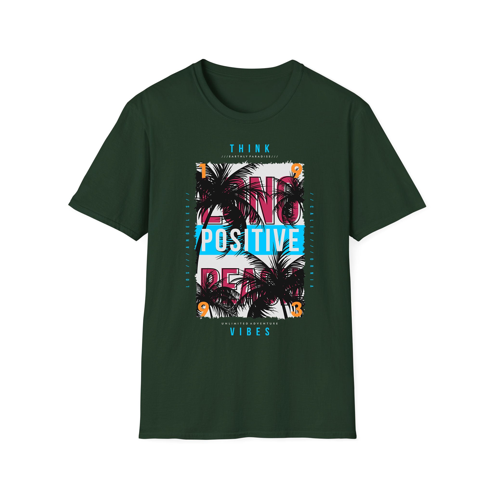T-shirt unisexe d'été Think Vibes