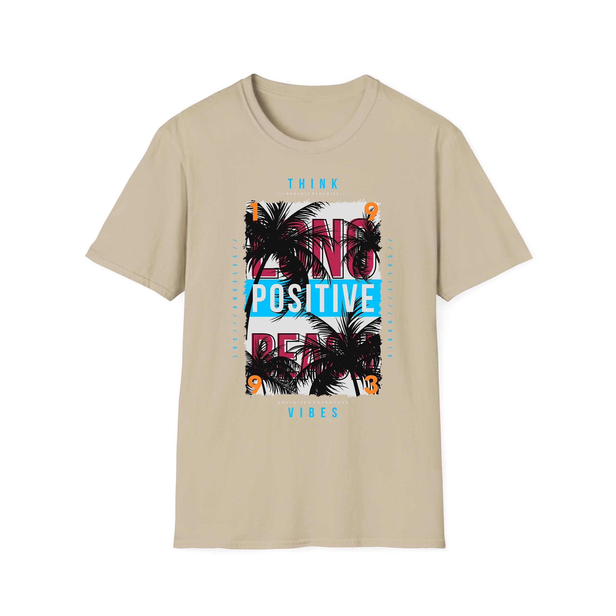 T-shirt unisexe d'été Think Vibes