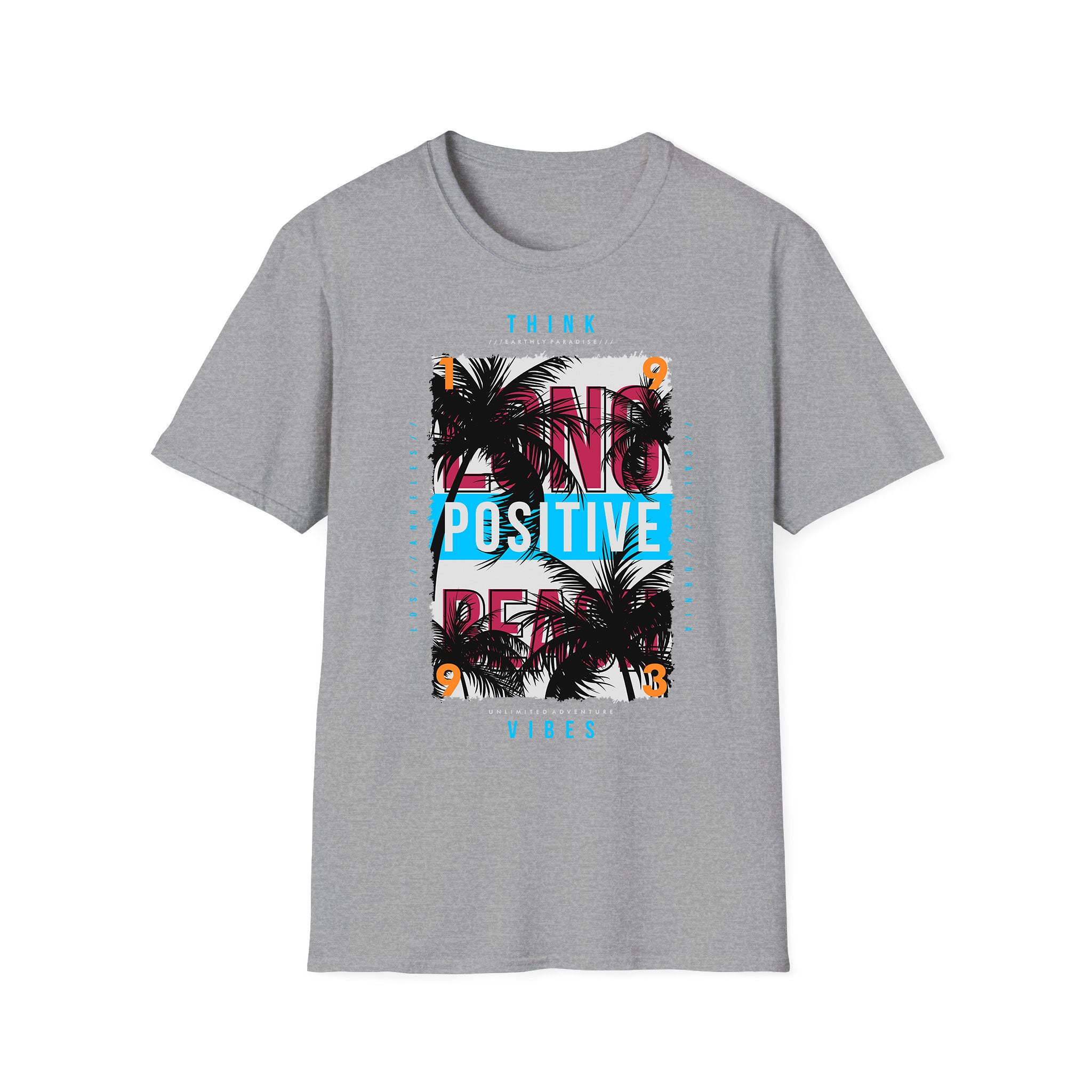 T-shirt unisexe d'été Think Vibes