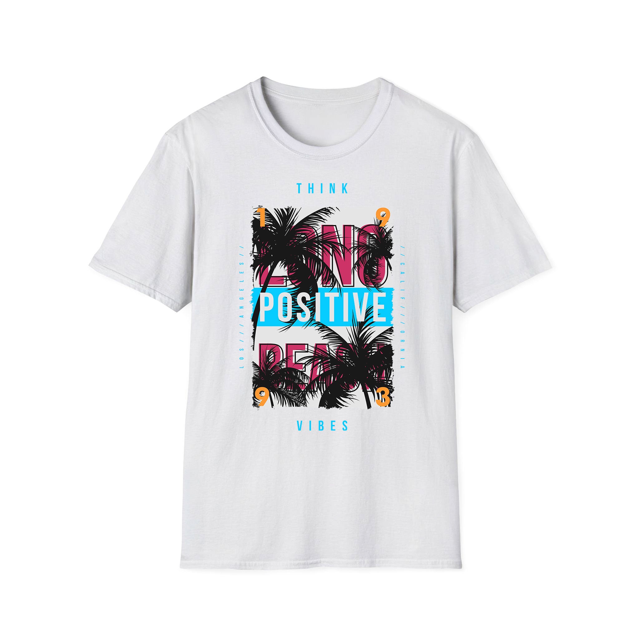 T-shirt unisexe d'été Think Vibes