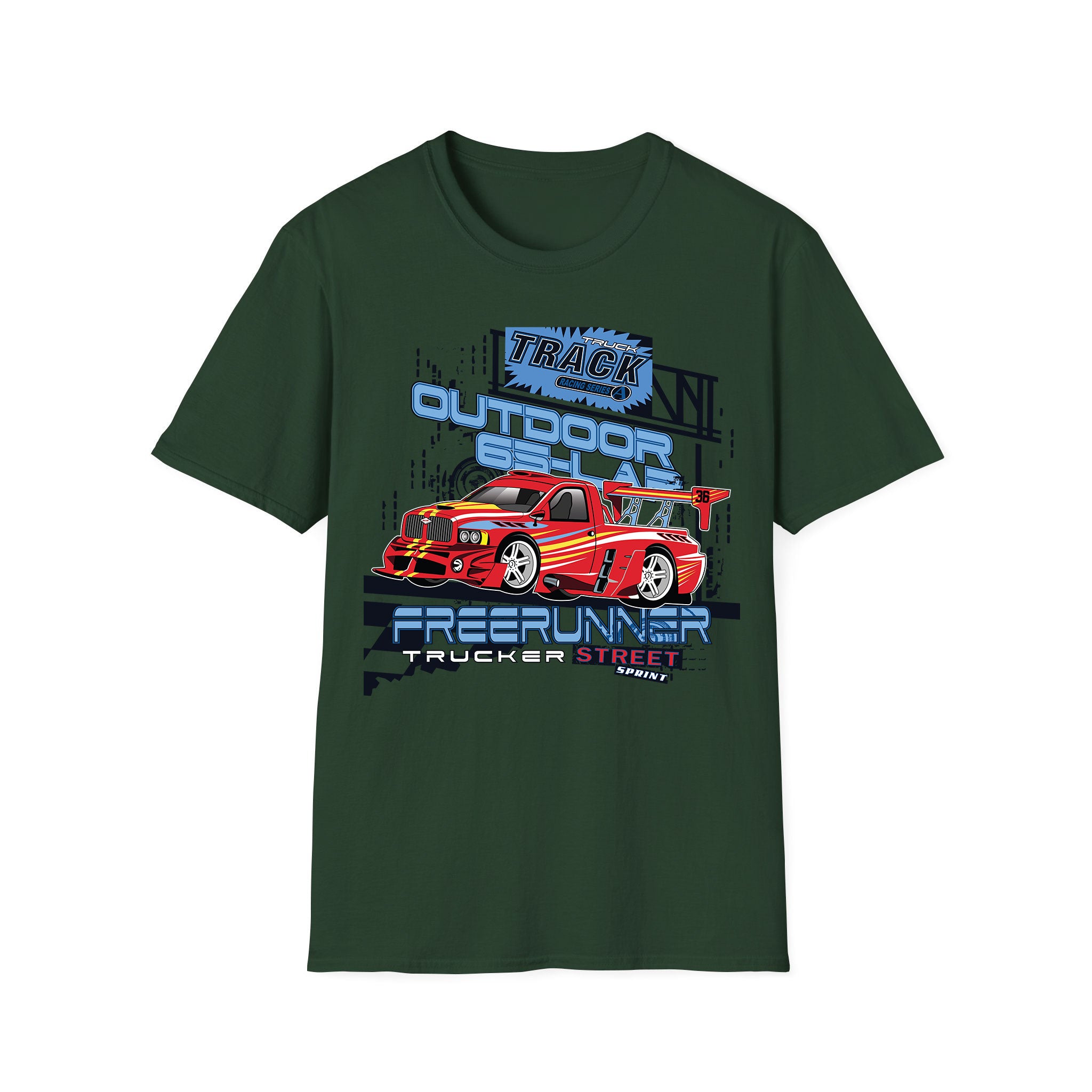 T-shirt voitures de course Truck Track