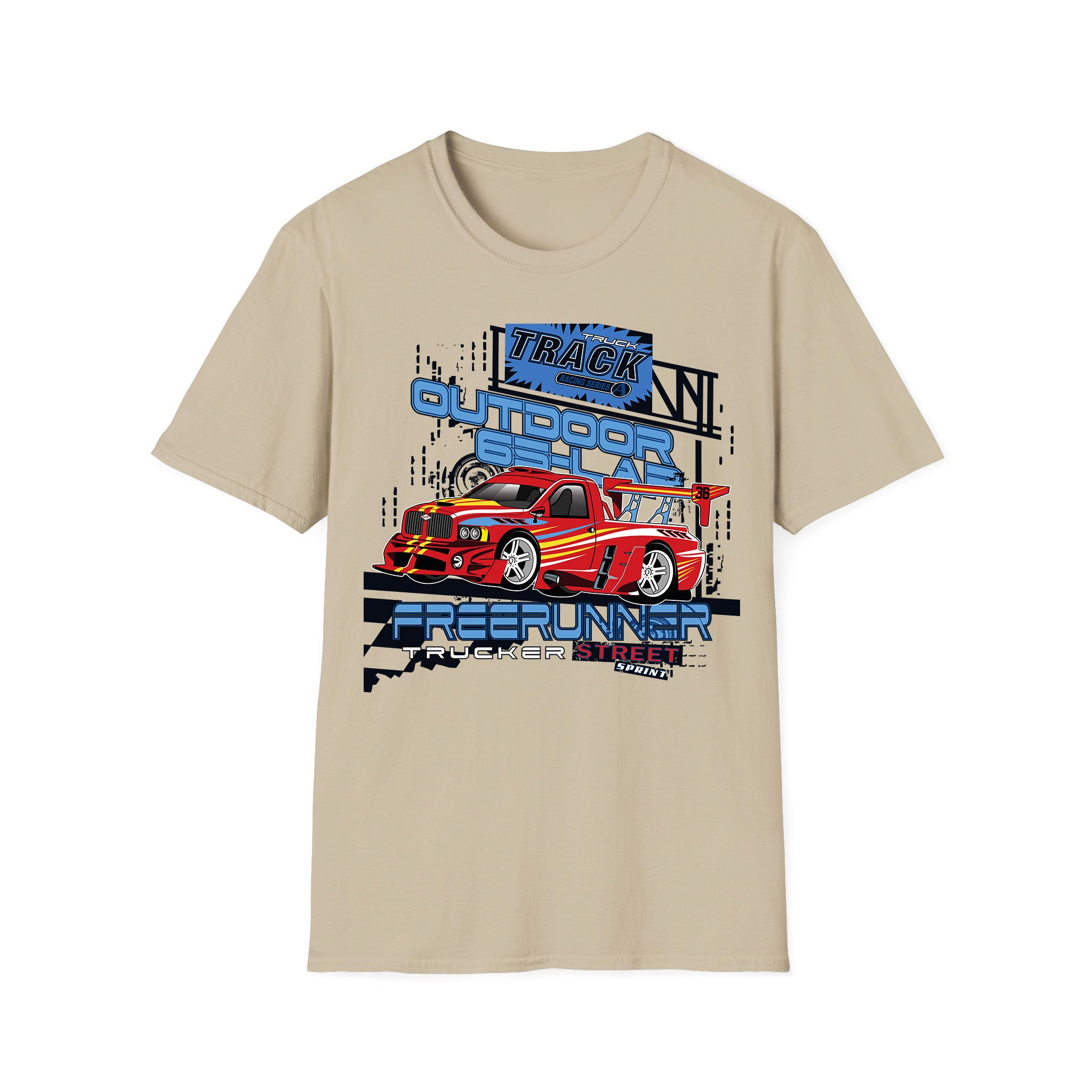 T-shirt voitures de course Truck Track