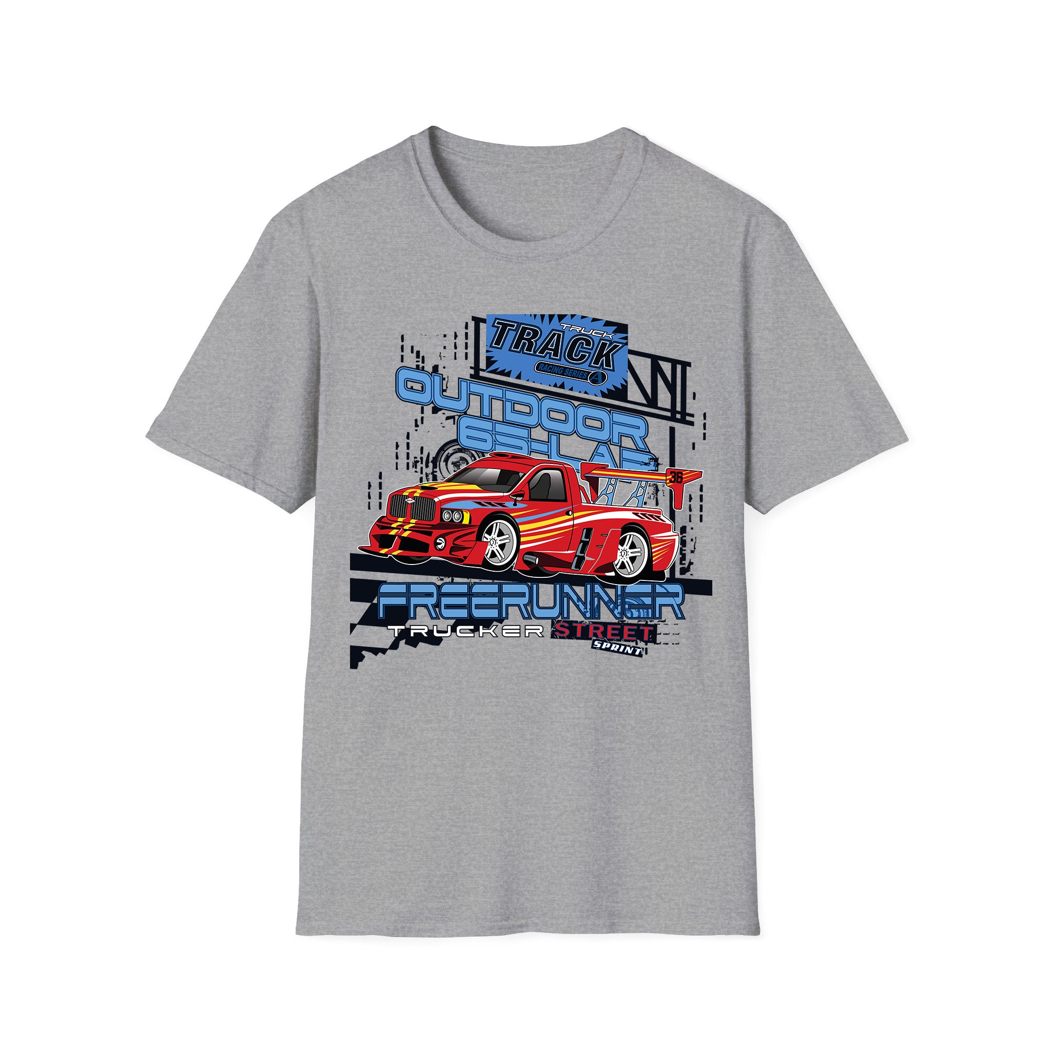 T-shirt voitures de course Truck Track
