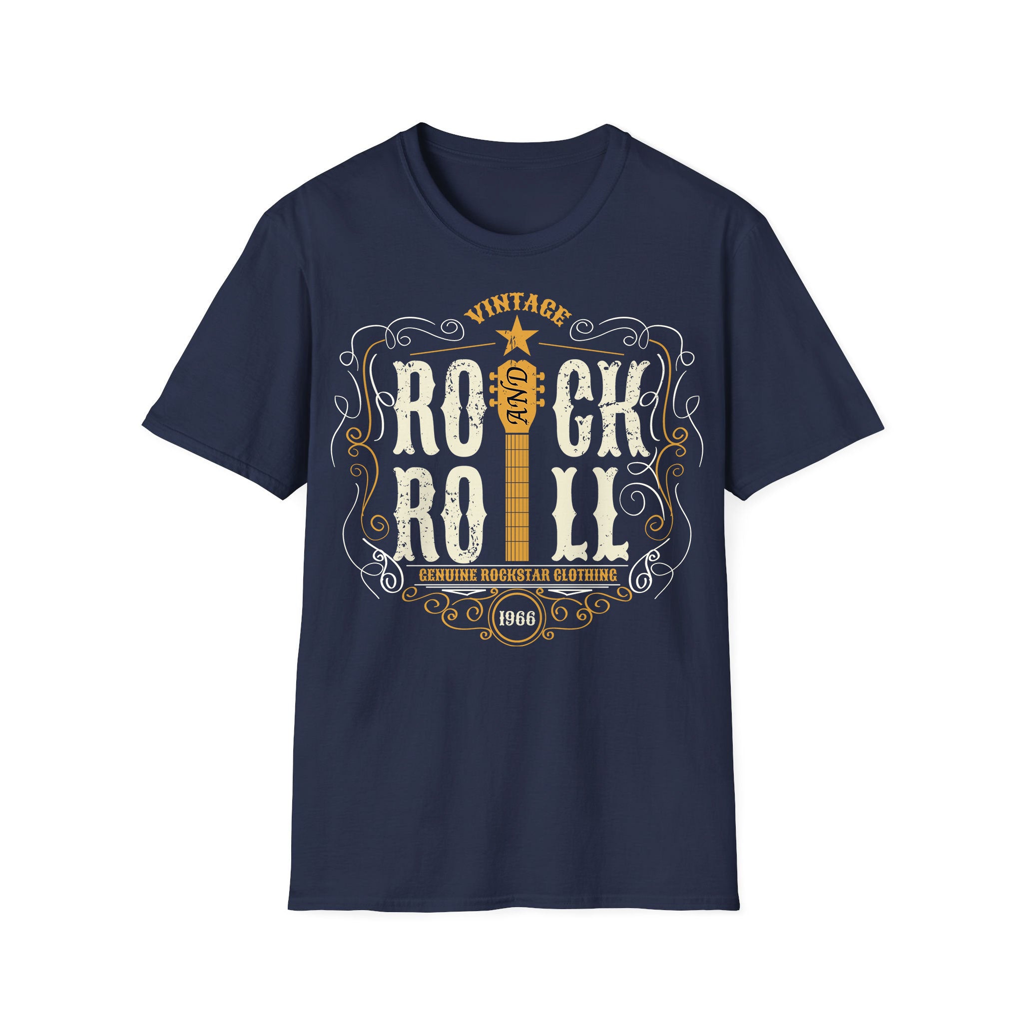 T-shirt unisexe musique Vintage Rock&Roll