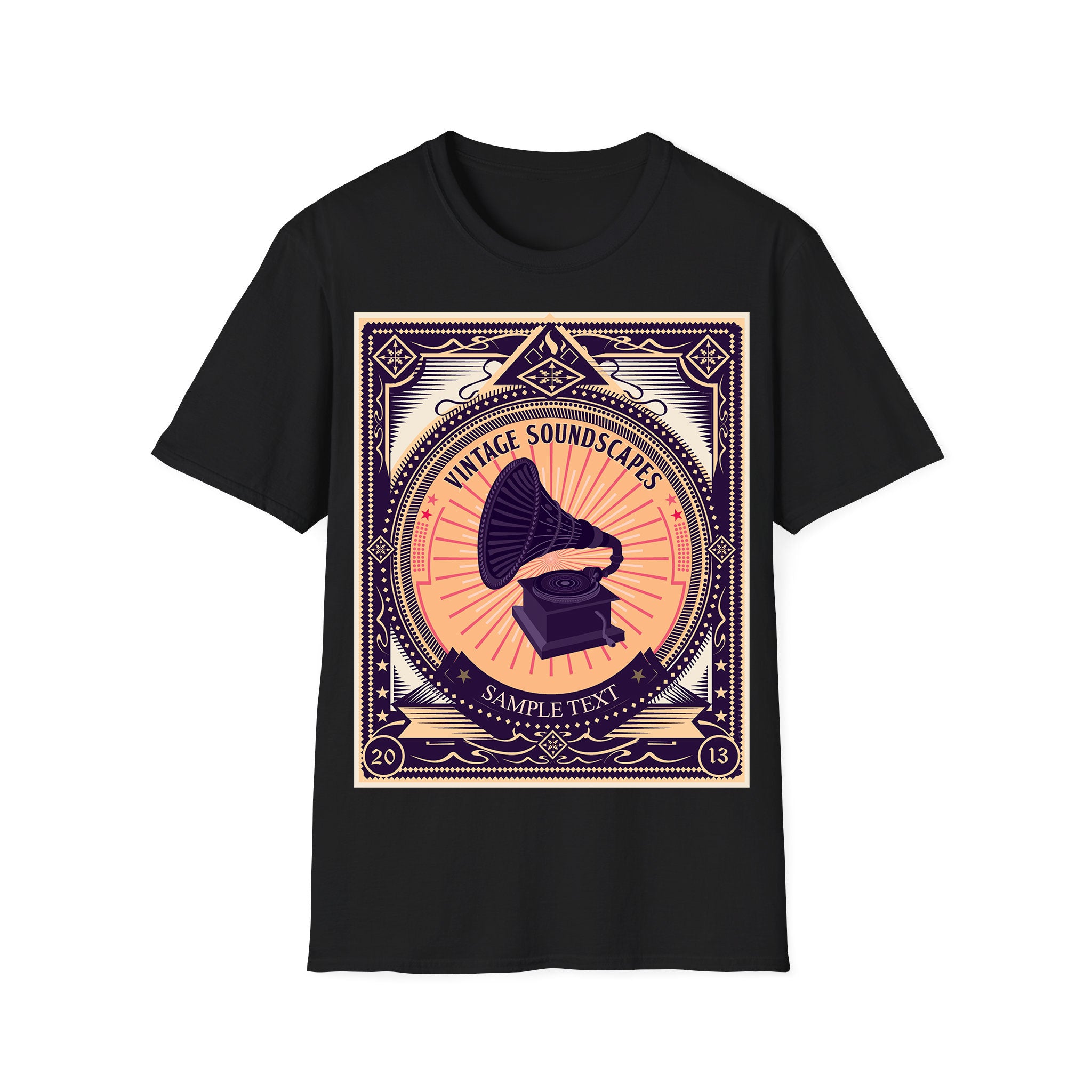 T-shirt unisexe musique Paysages sonores vintage