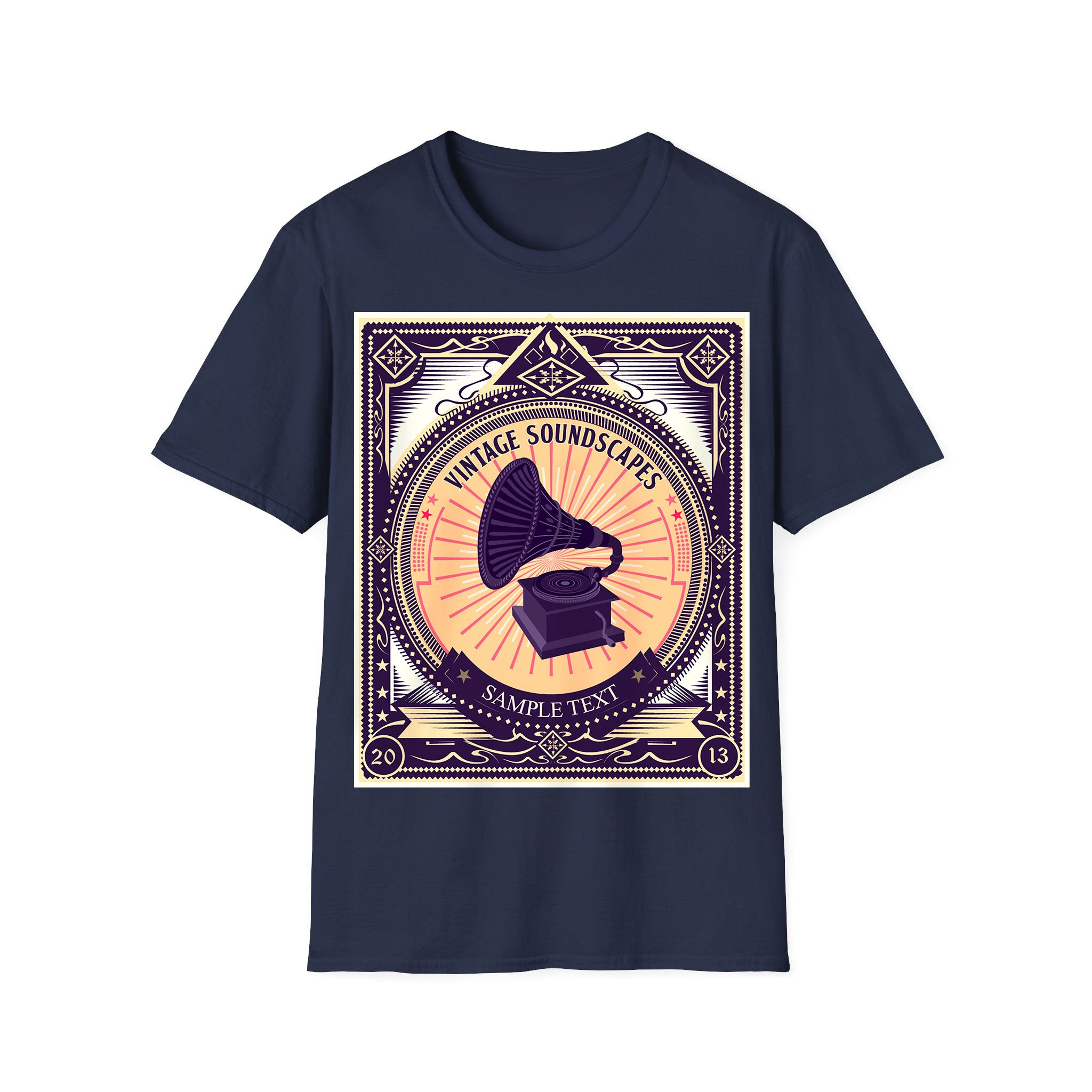 T-shirt unisexe musique Paysages sonores vintage