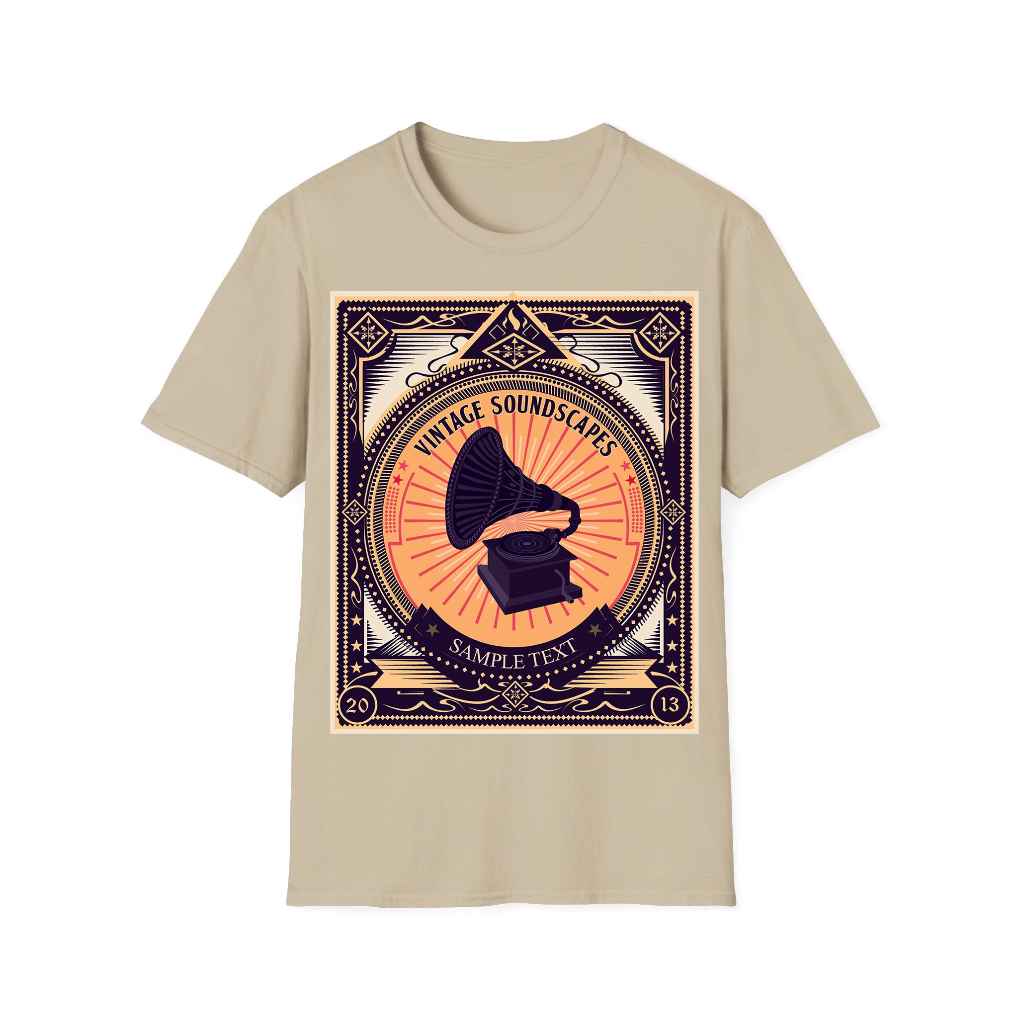 T-shirt unisexe musique Paysages sonores vintage