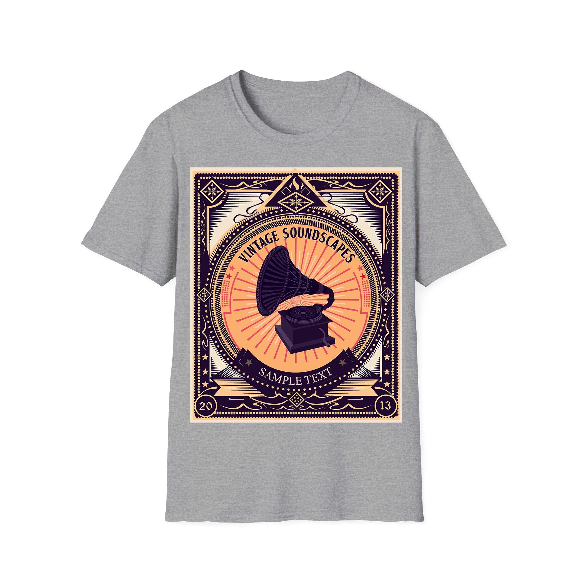 T-shirt unisexe musique Paysages sonores vintage
