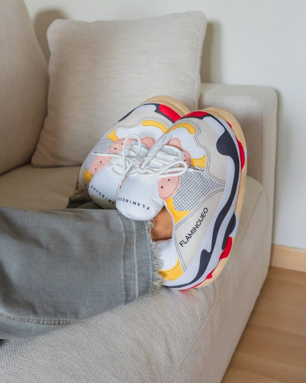 Pantoufles taille unique Fourfolditos