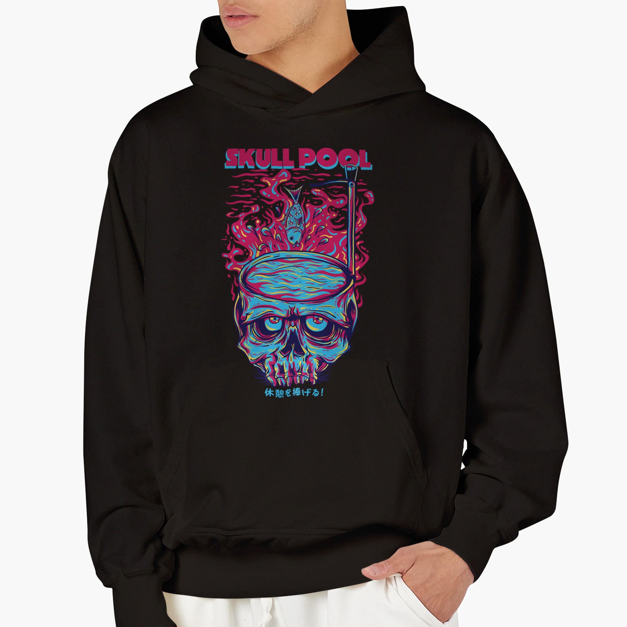 Youth Hoodie Skull Pool