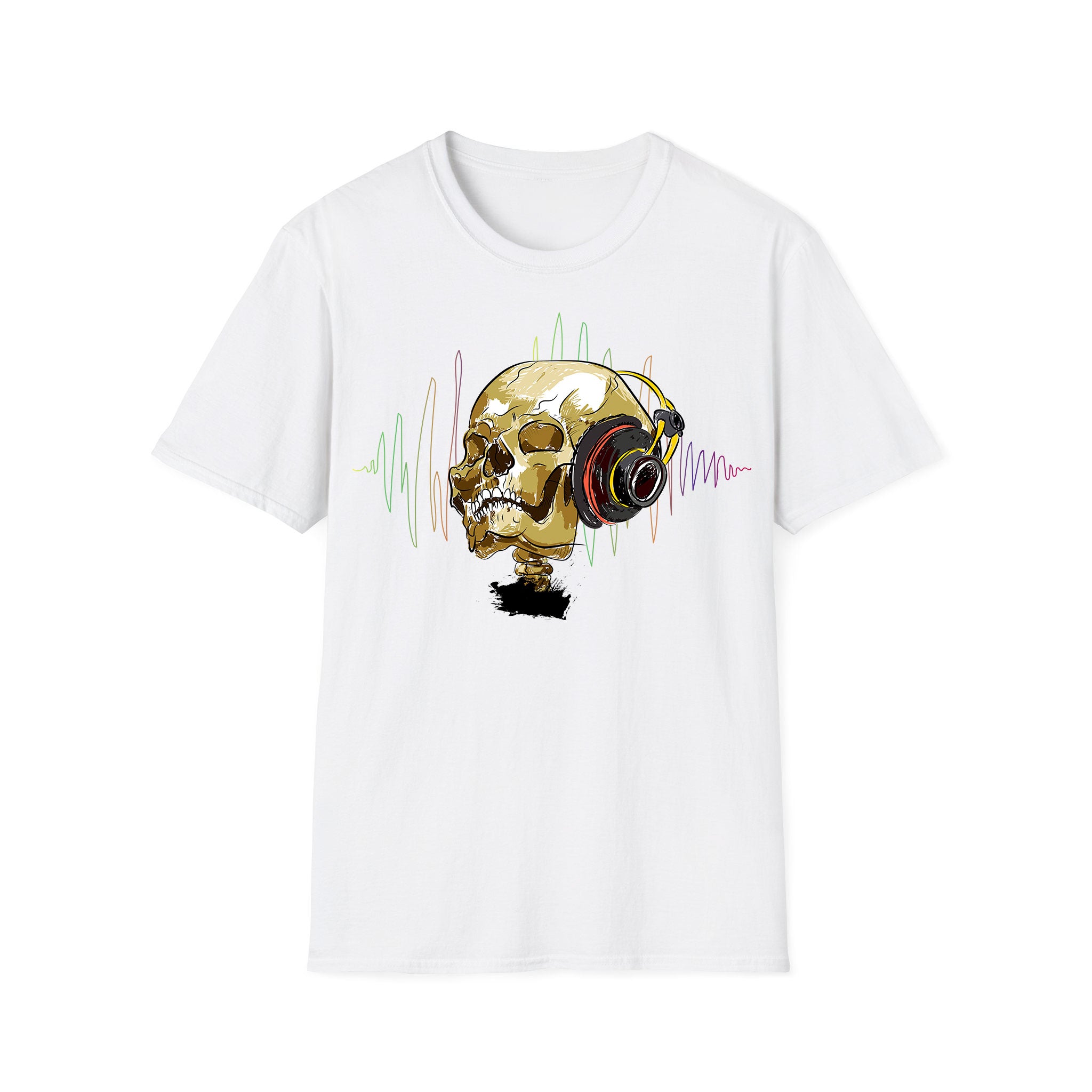 Music unisex T-shirt Music Skull Headphone