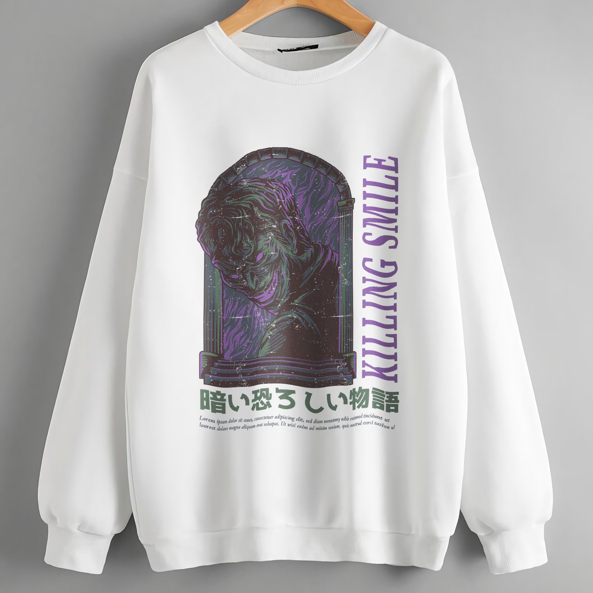 Youth Sweatshirt Killing Smile