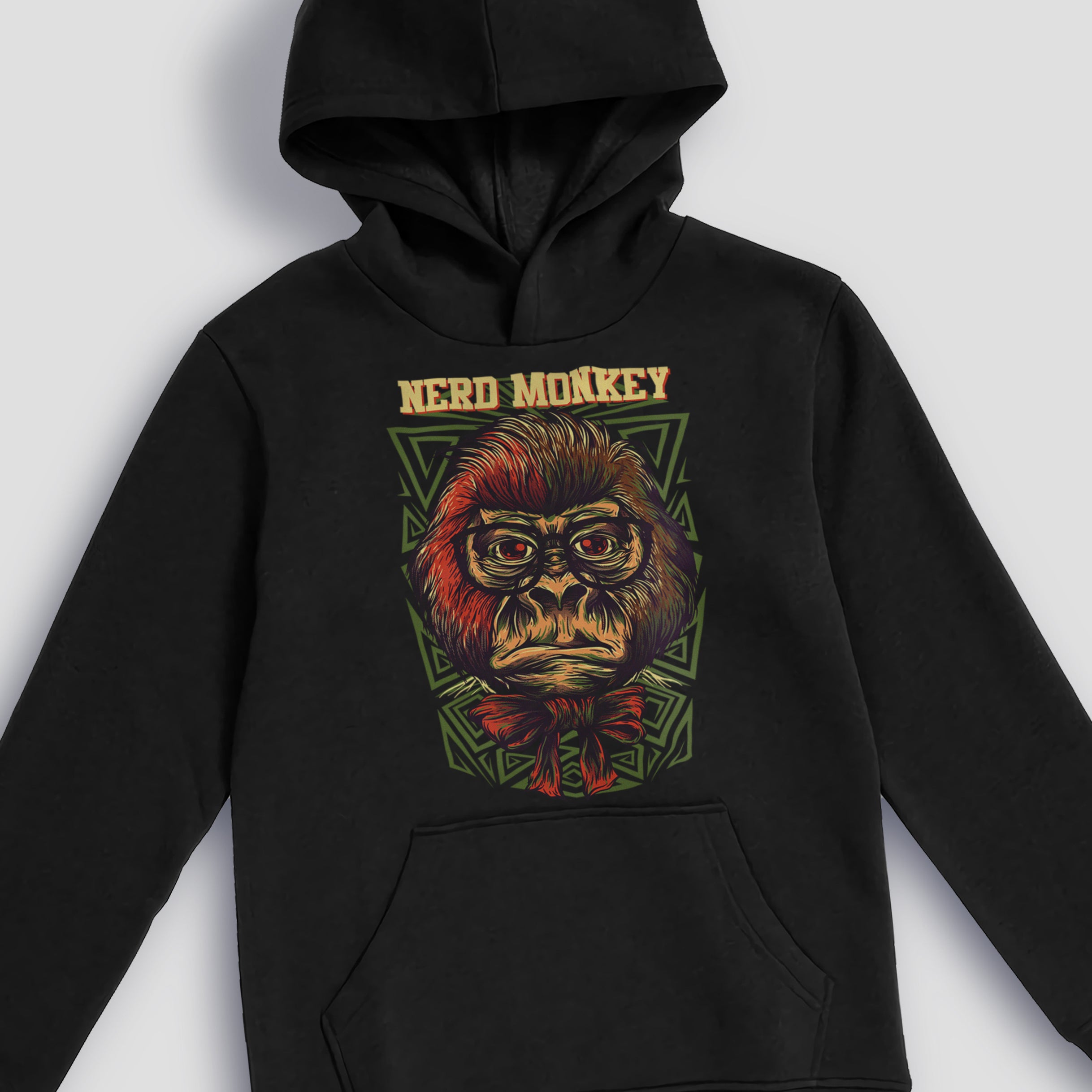 Youth Hoodie Nerd Monkey