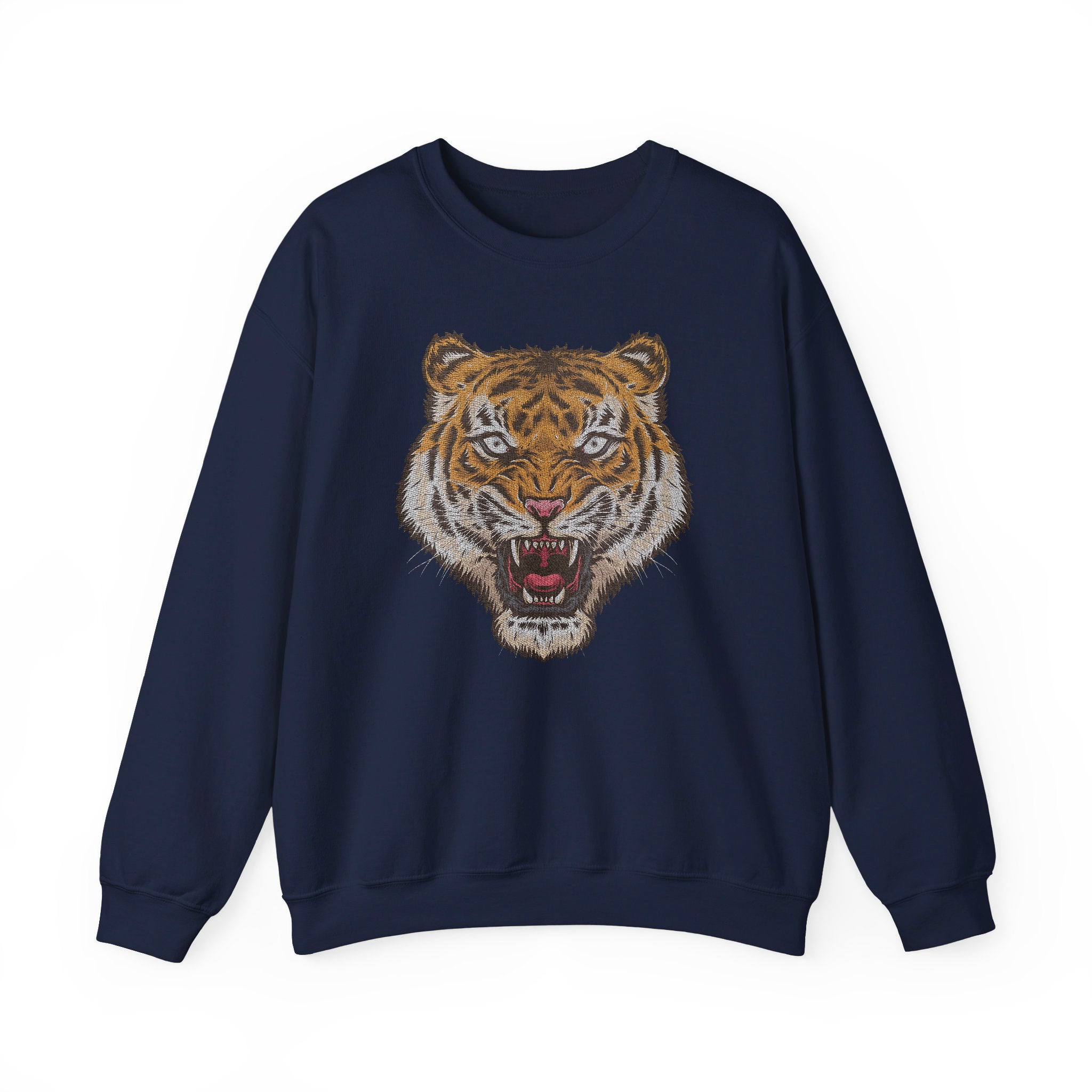 Embroidery sweatshirt Cool Wild Tiger Head