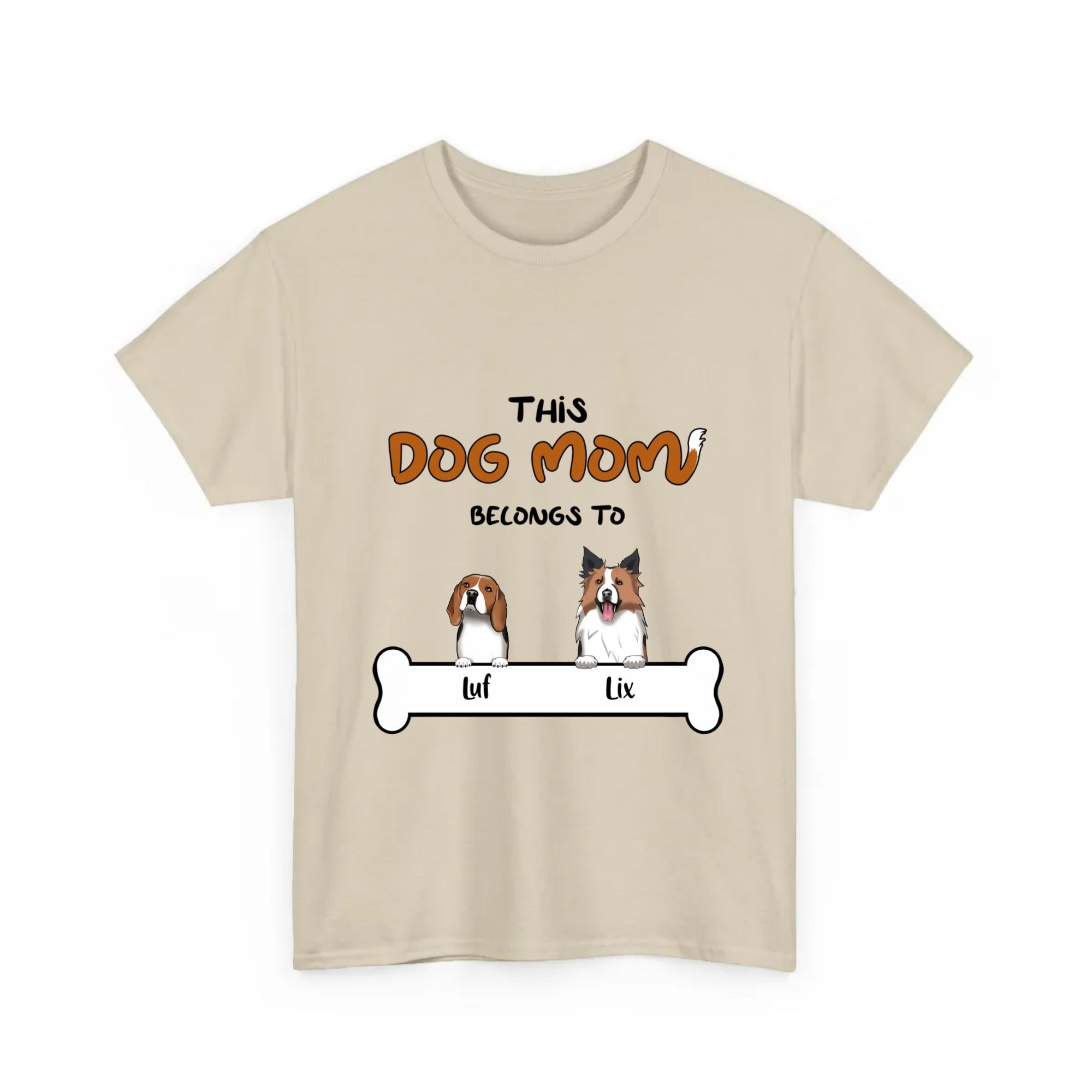 Personalized T-Shirt Dog Mom Belongs To