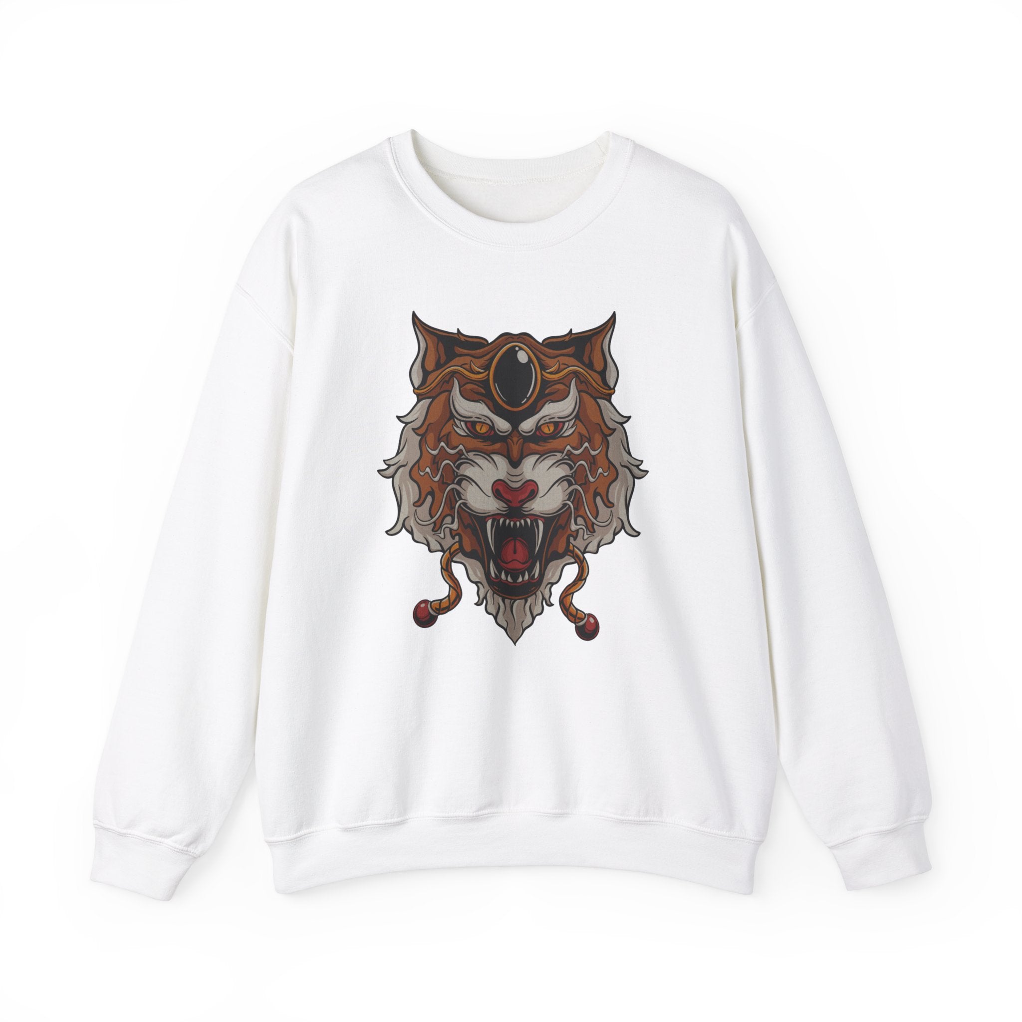 Embroidery sweatshirt Japanese Tiger Head