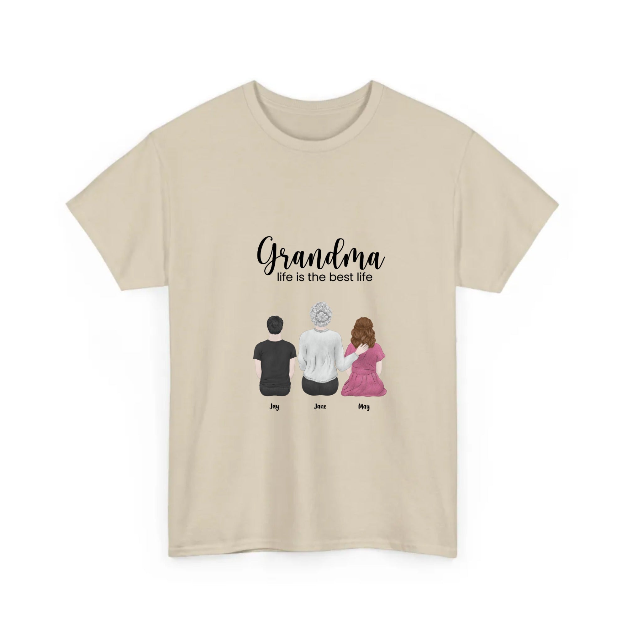 Personalized T-Shirt Grandma Life Is The Best Life