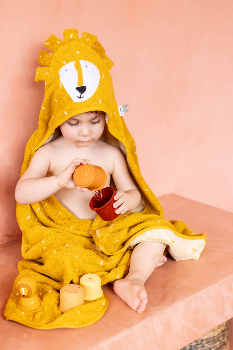 Cape de bain Trixie personnalisée Lion
