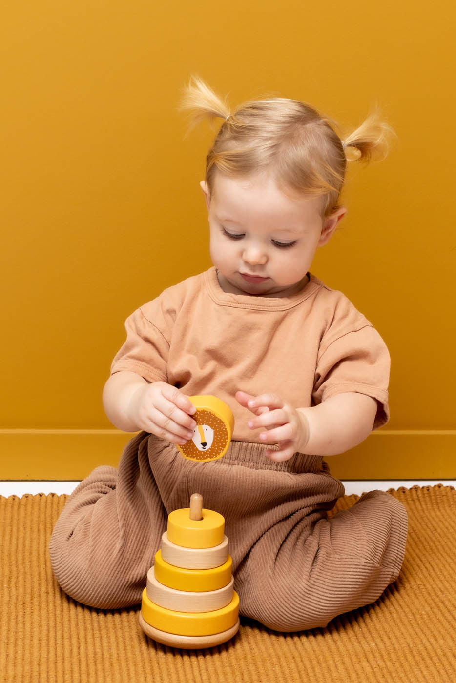 Wooden Stacking Toy Mr Lion