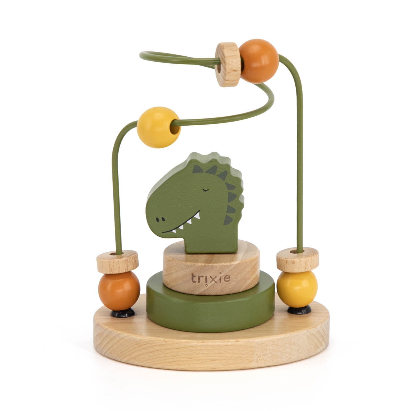 Jouet labyrinthe de perles en bois avec animaux Mr Dino