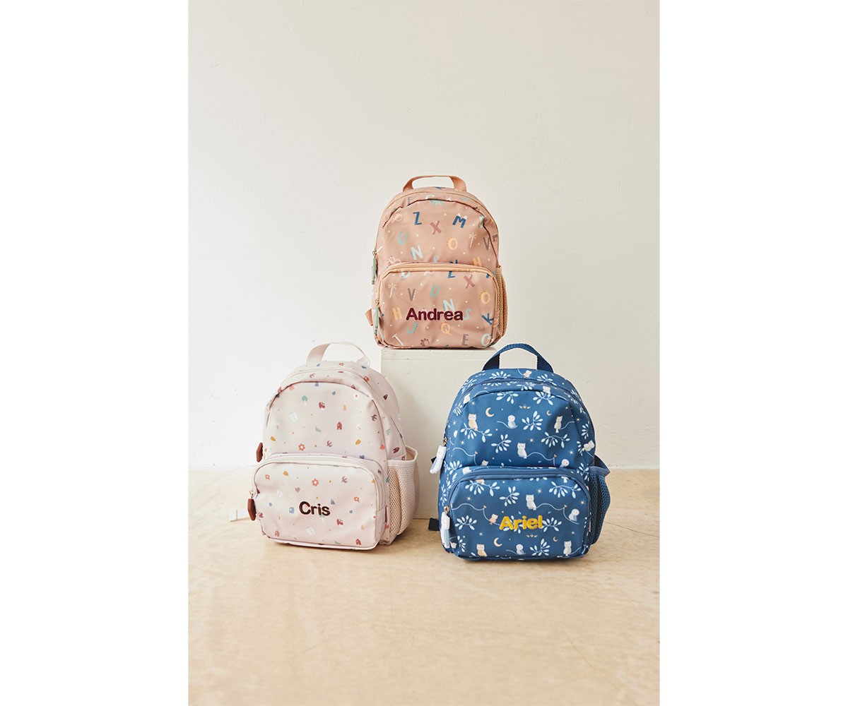 Sac à dos personnalisé pour maternelle avec lettres amusantes