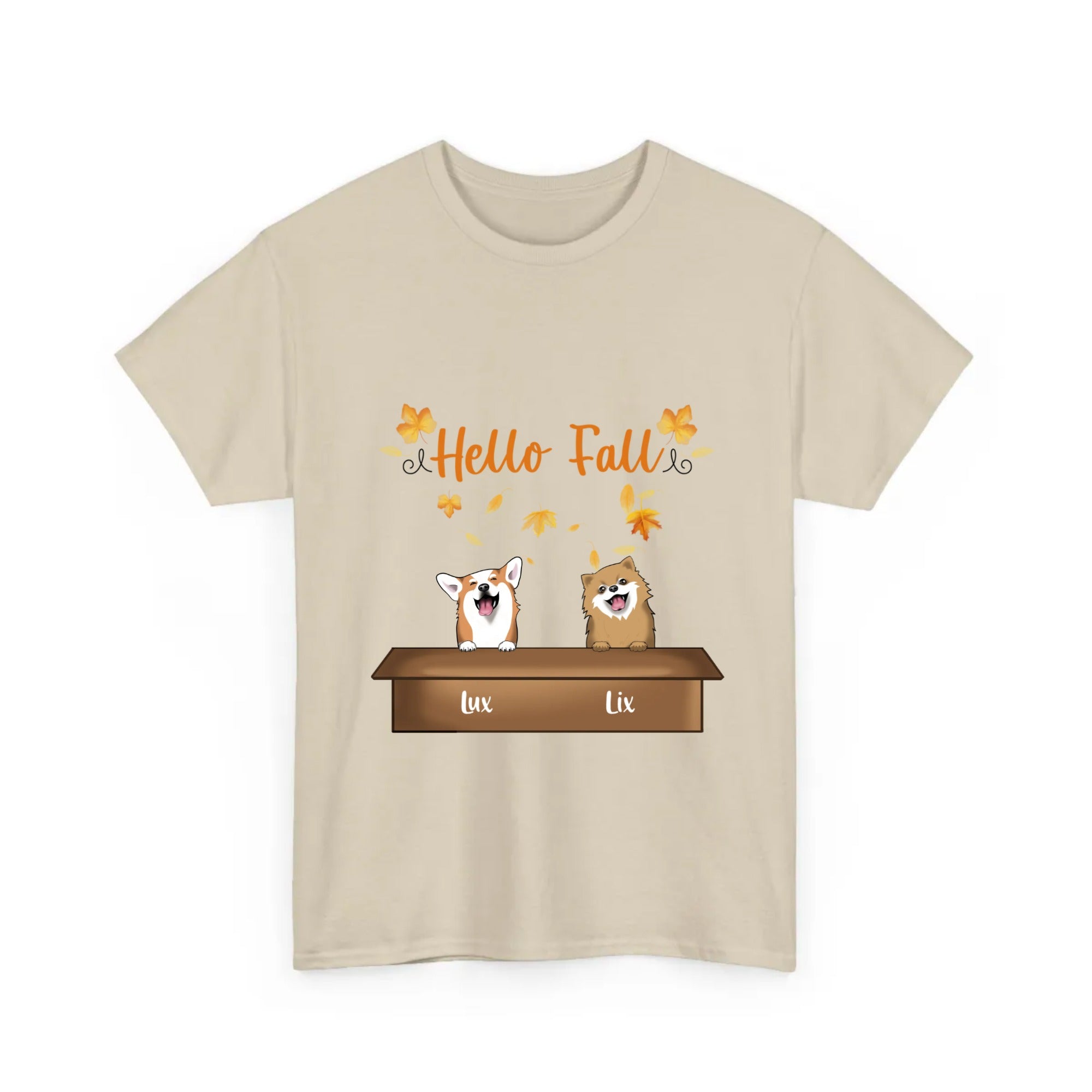 Personalized T-Shirt Dog Hello Fall