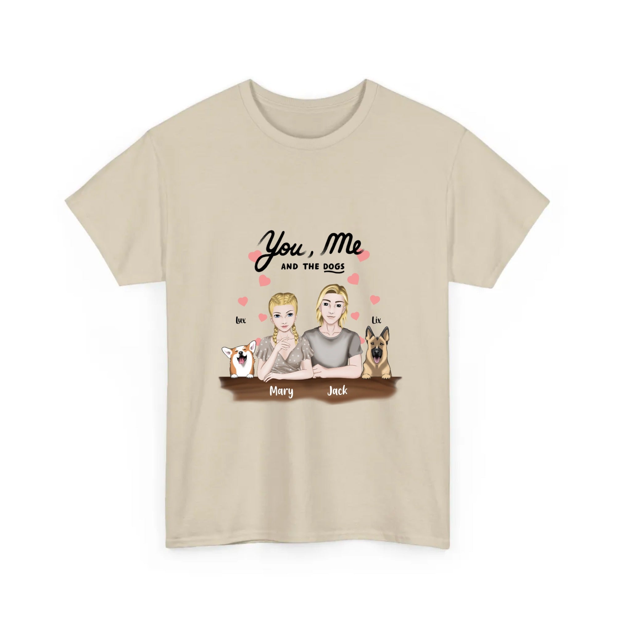 Personalized T-Shirt You, Me And The Dogs