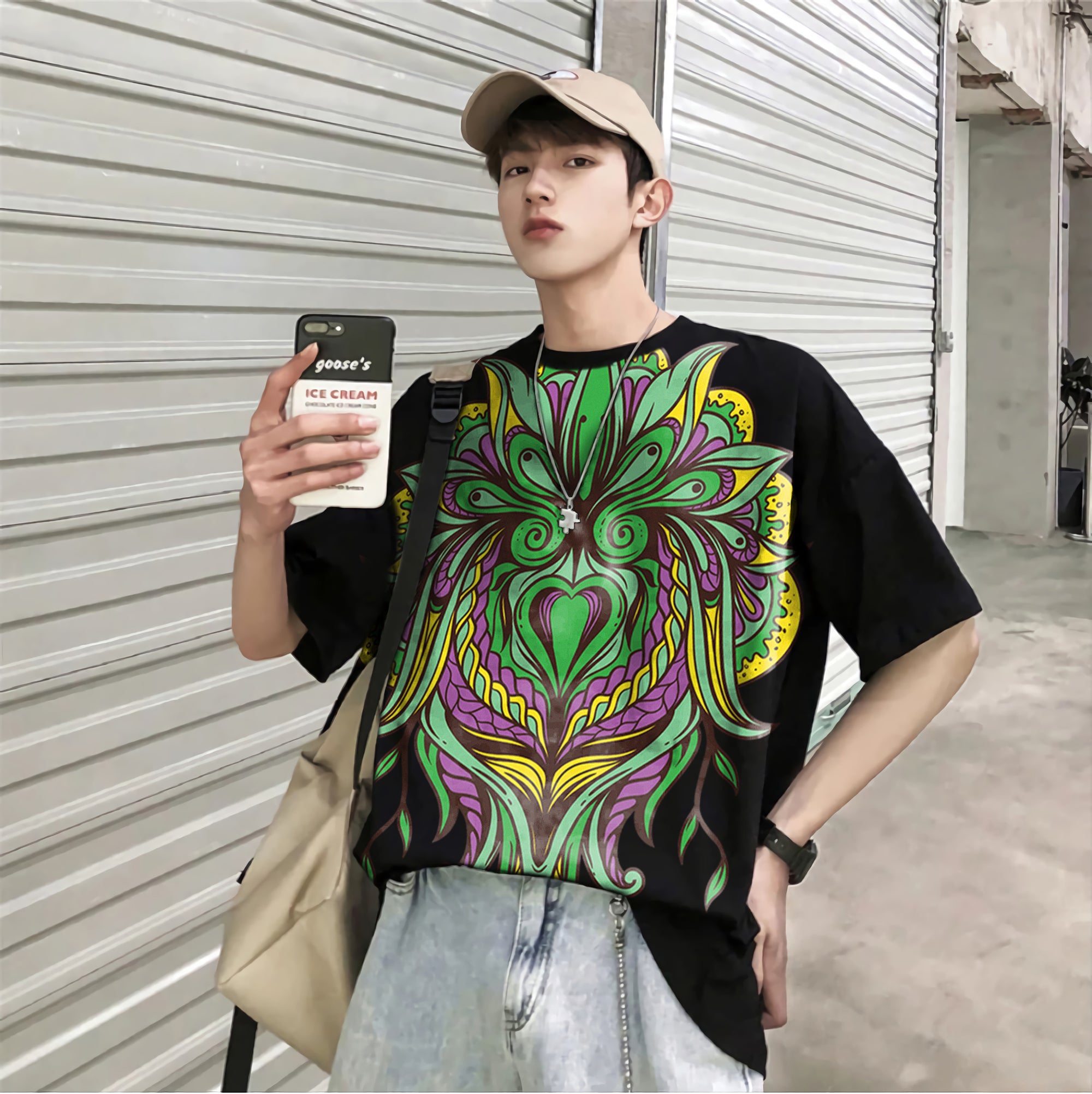 Oversize graphic T-shirt De Flow