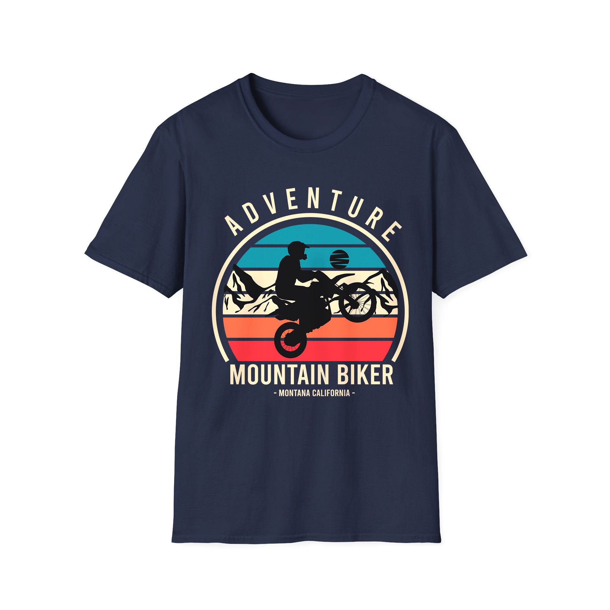 Motorcycle T-shirt Adventure Mountain Biker