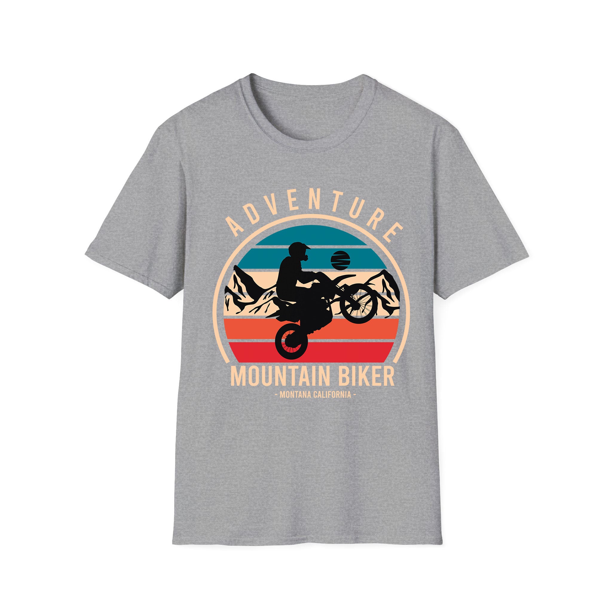 Motorcycle T-shirt Adventure Mountain Biker