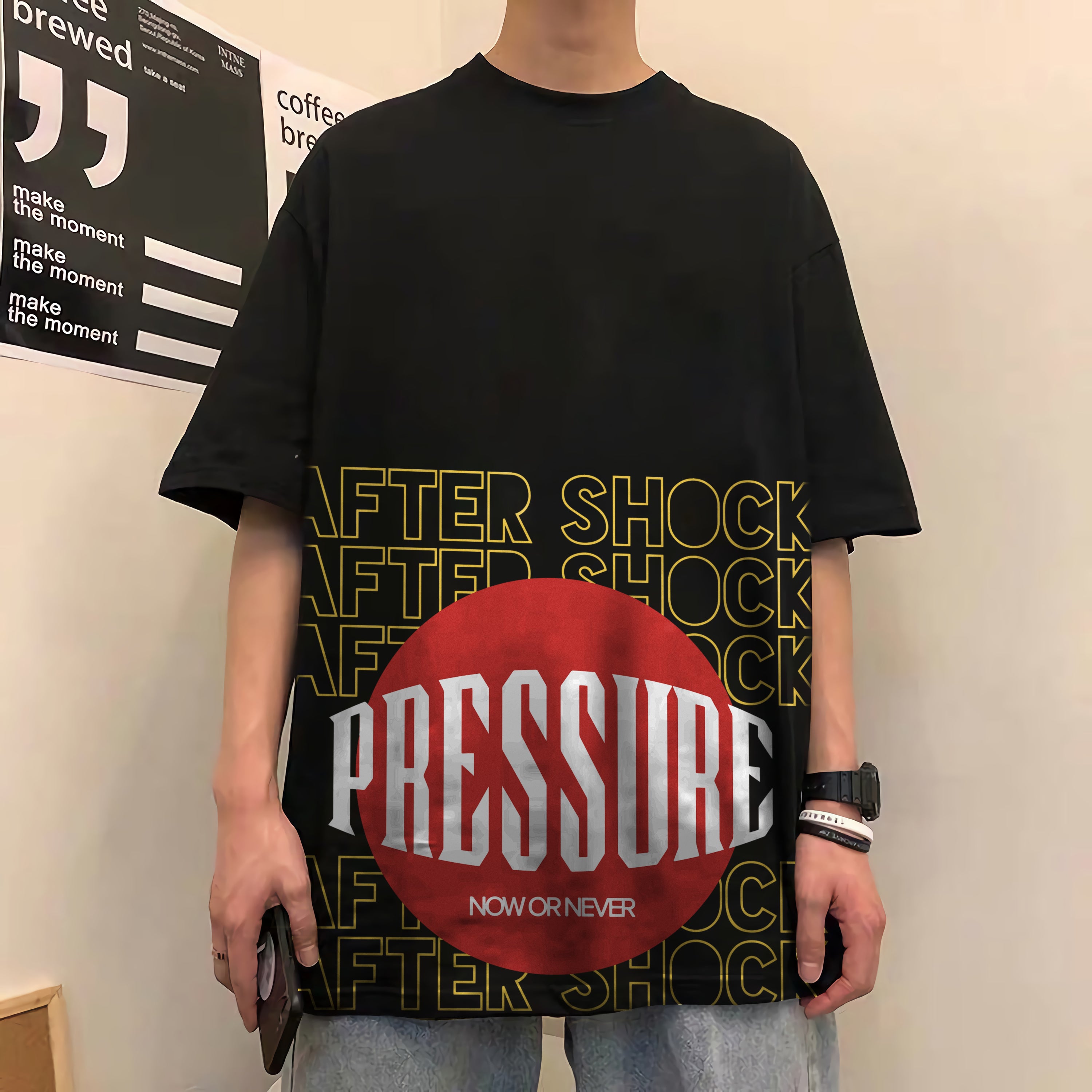 Oversize graphic T-shirt After Shock Pressure